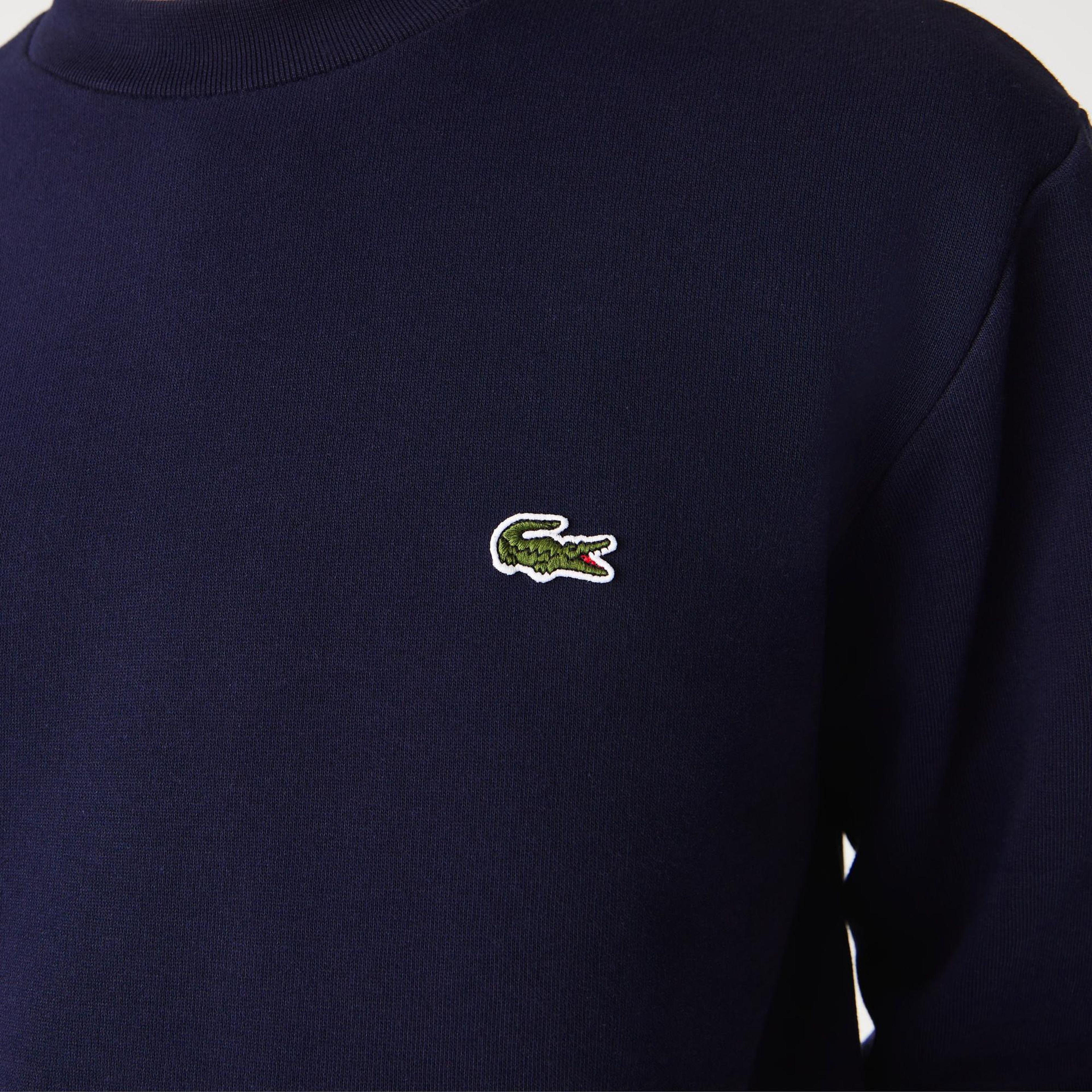Lacoste Erkek Classic Fit Bisiklet Yaka Lacivert Sweatshirt