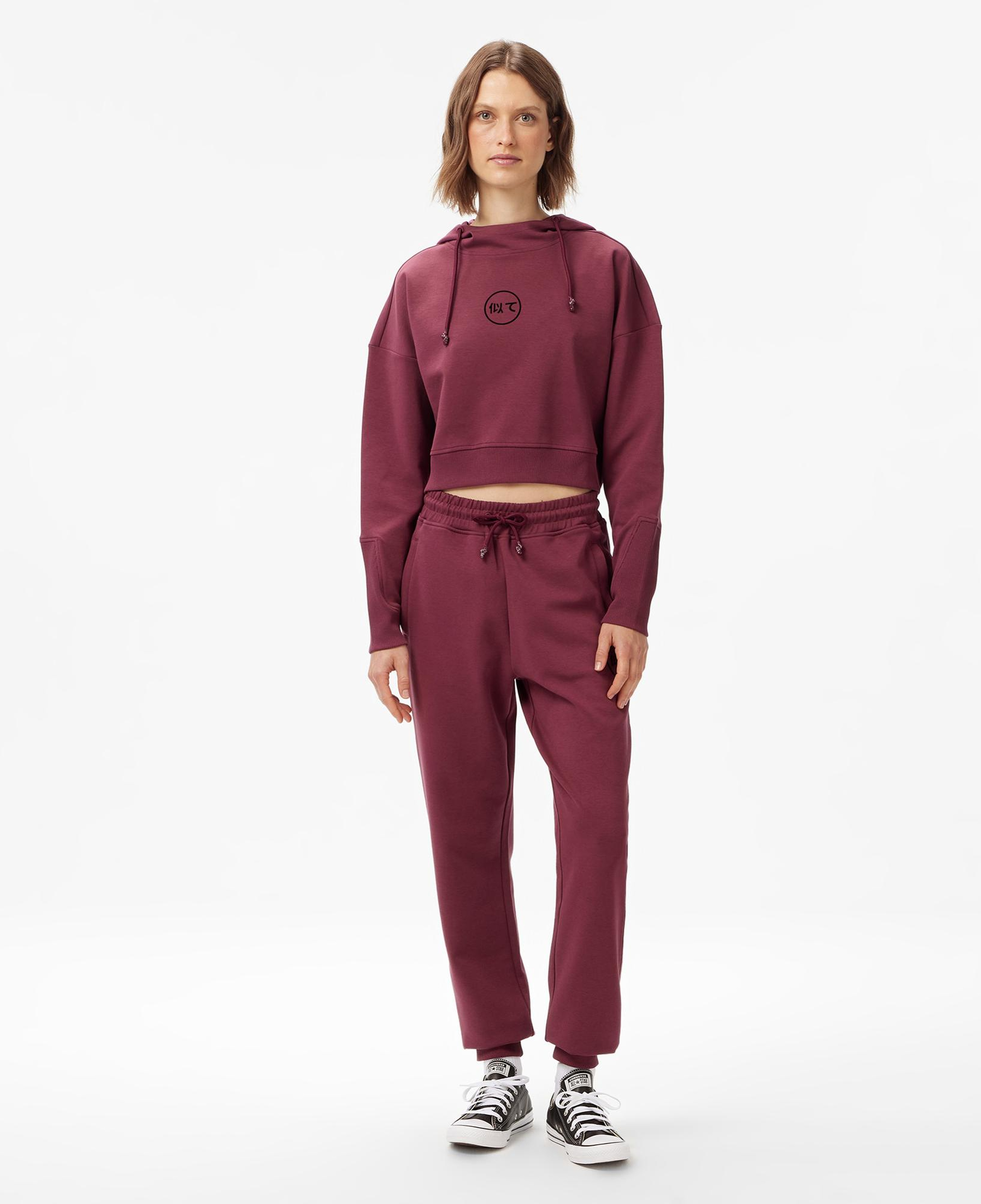 UNITED4 Classic Kadın Bordo Hoodie