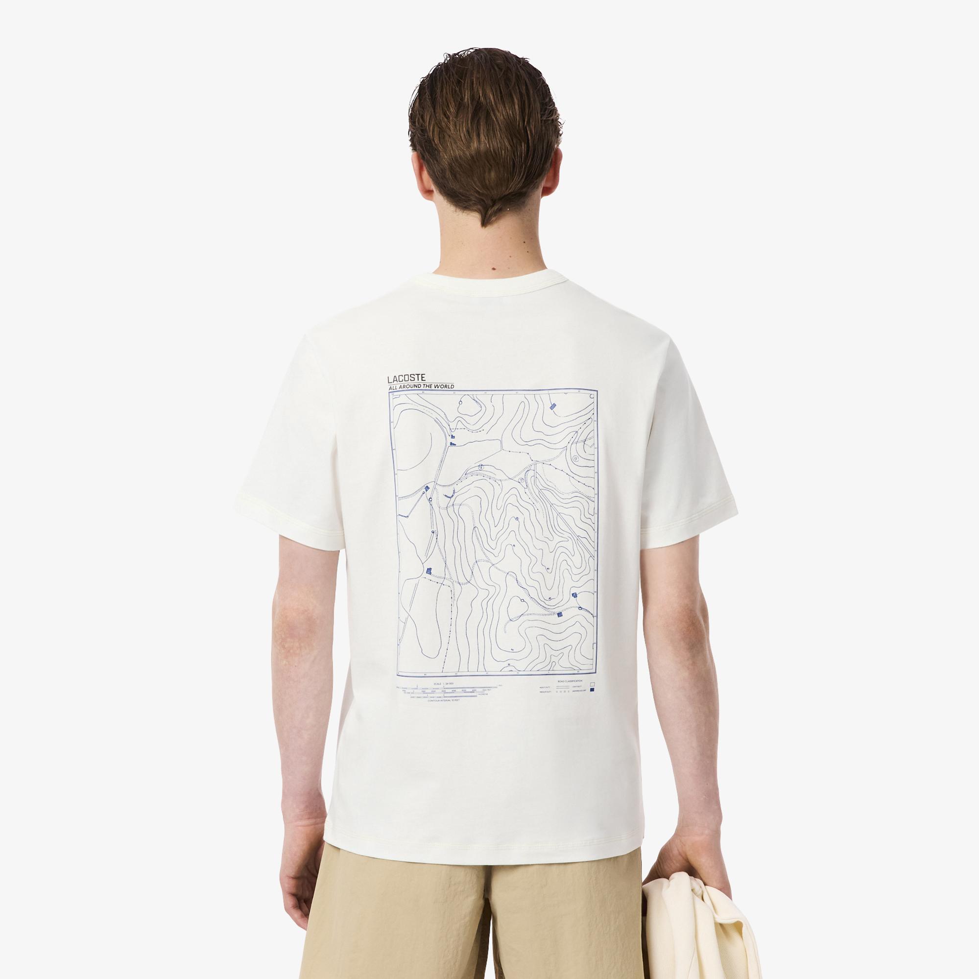 Lacoste Erkek Classic Fit Bisiklet Yaka Beyaz T-Shirt