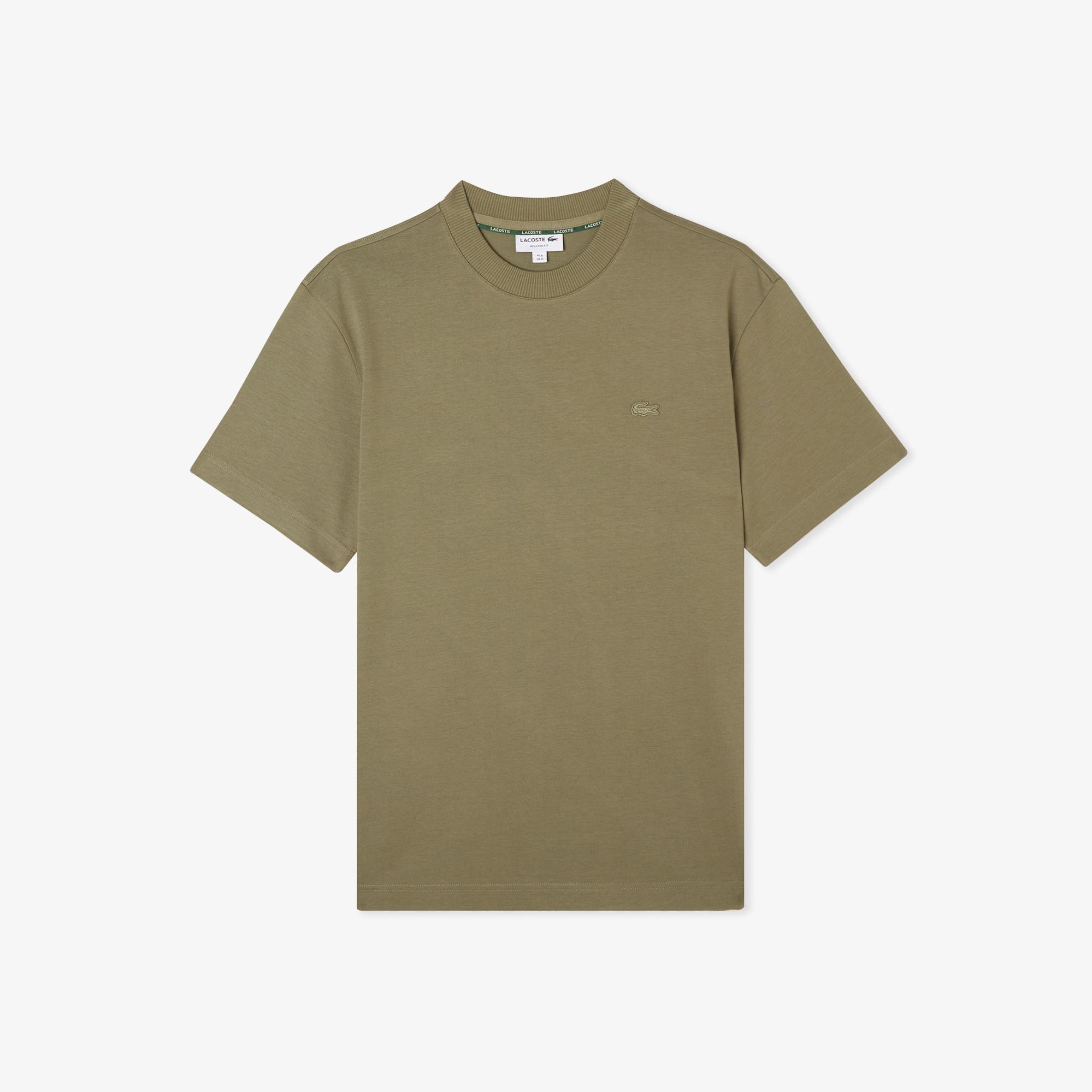 Lacoste Erkek Relaxed Fit Bisiklet Yaka Haki T-Shirt