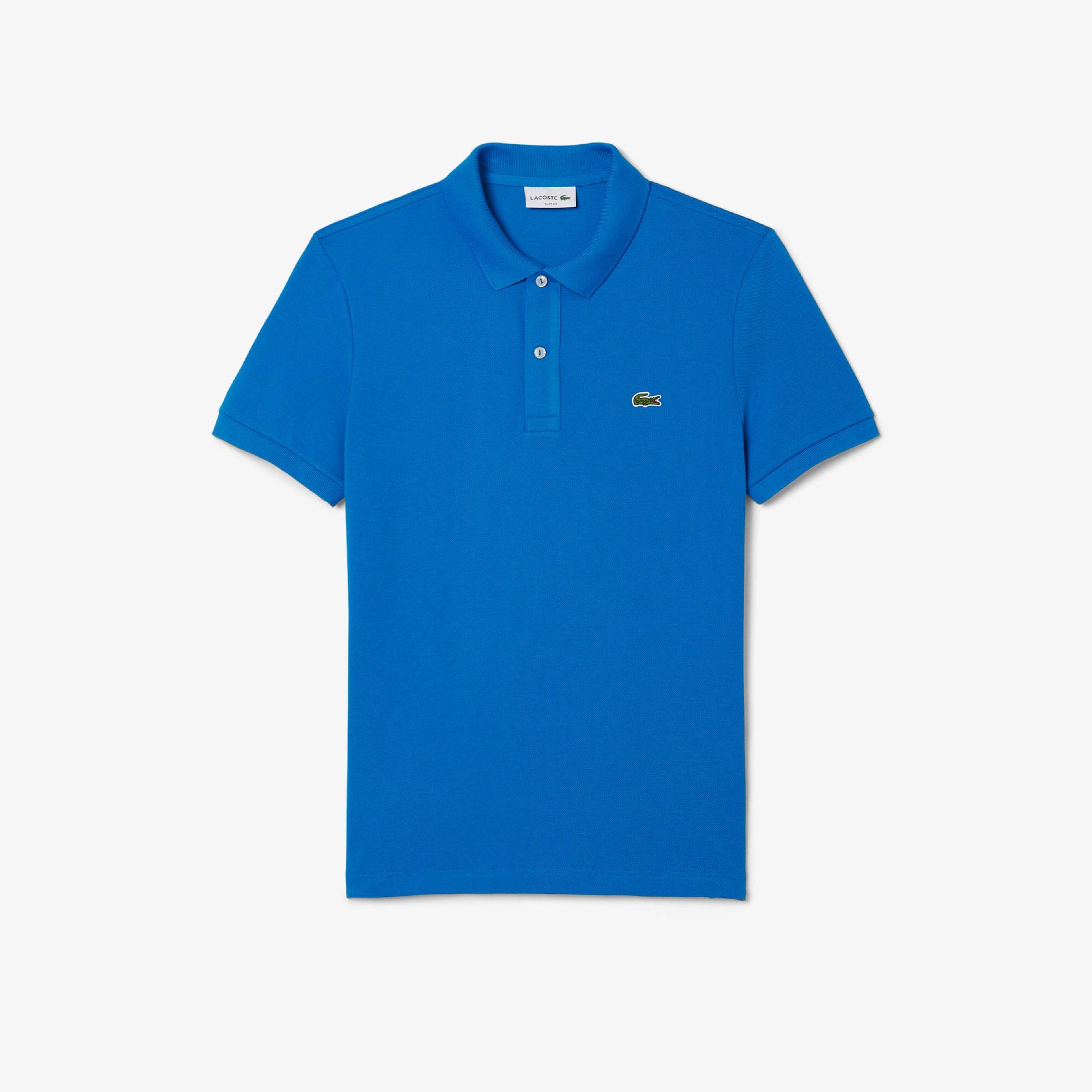 Lacoste L.12.12 Erkek Slim Fit Mavi Polo