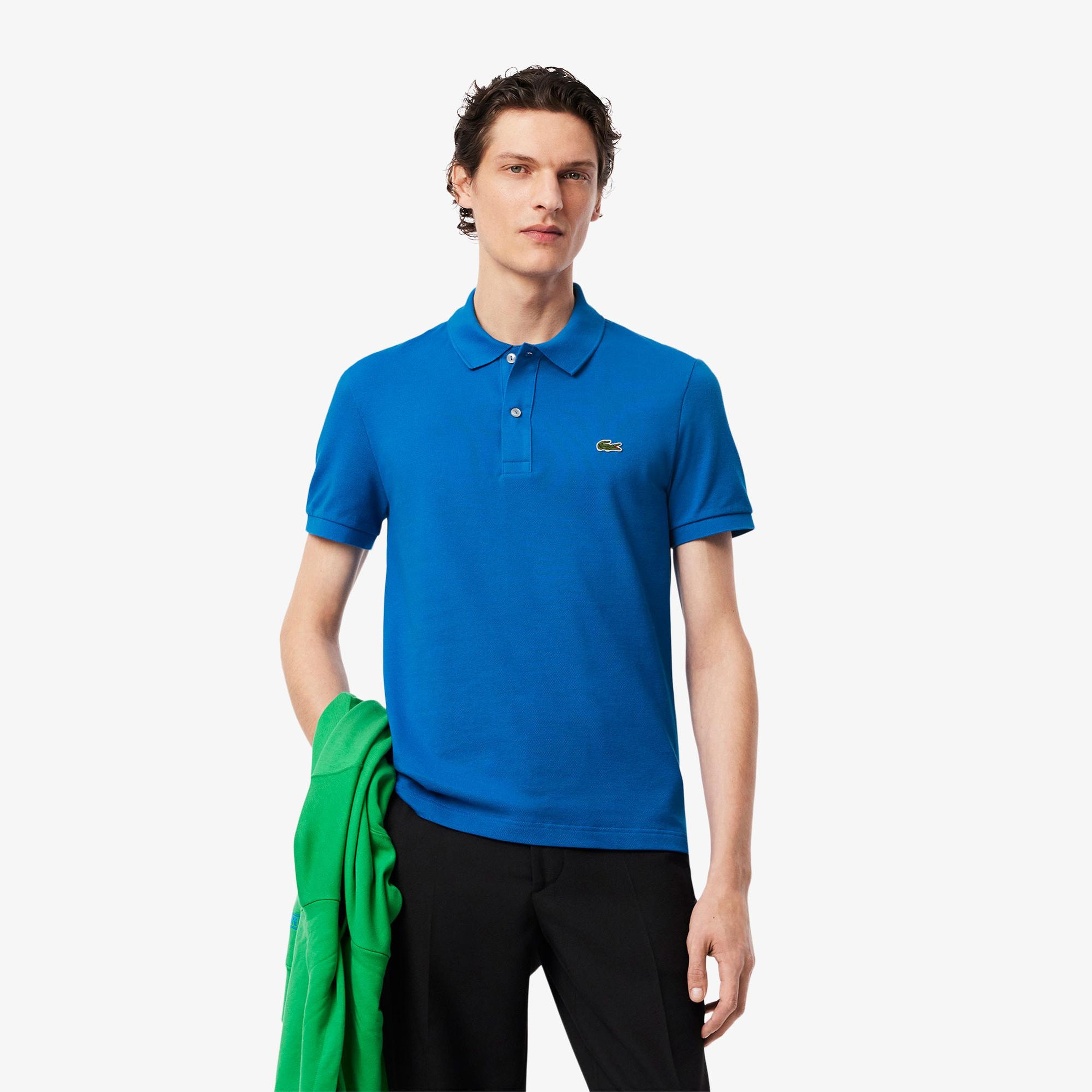 Lacoste L.12.12 Erkek Slim Fit Mavi Polo