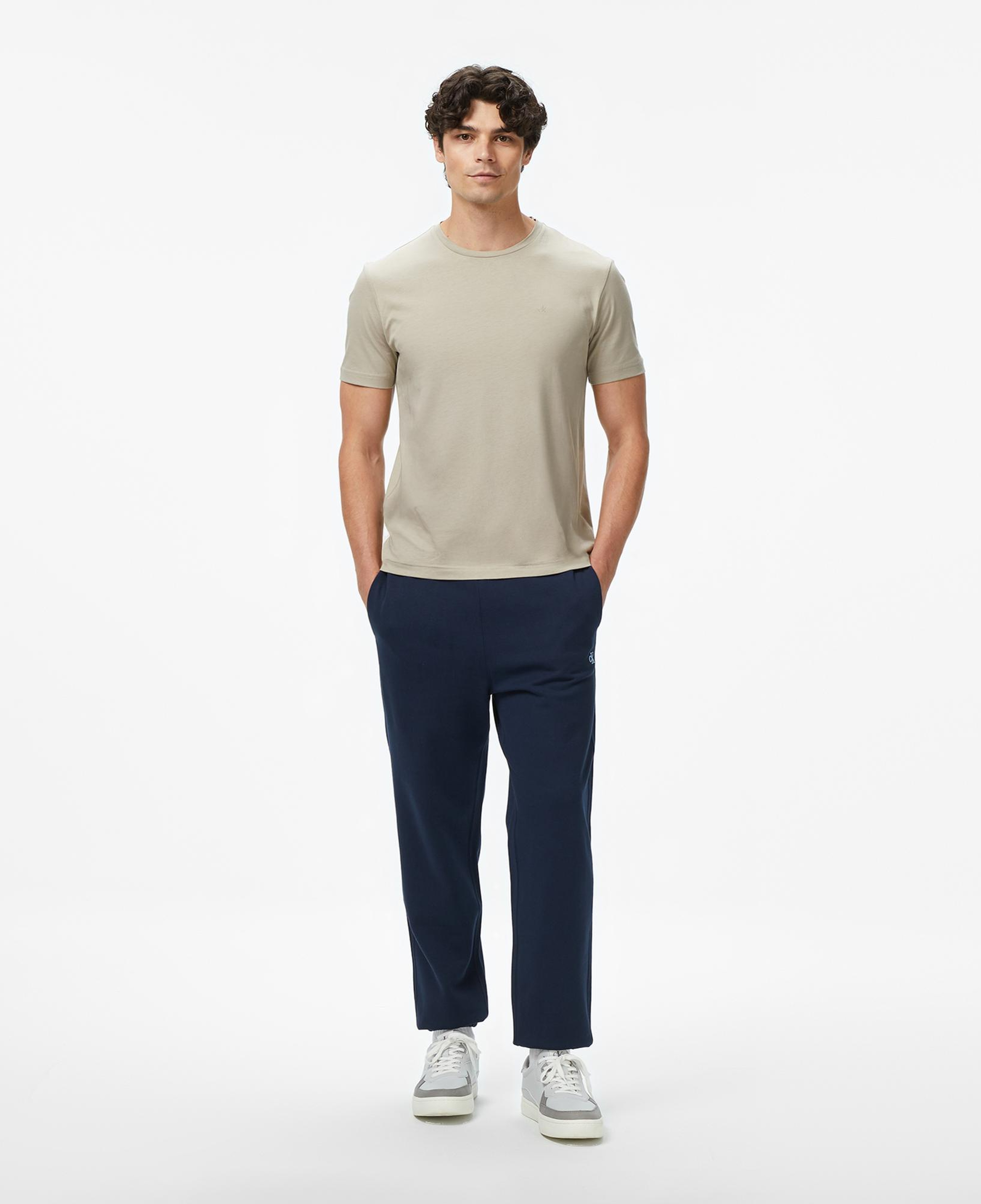 Calvin Klein Monogram Jogger Erkek Lacivert Eşofman Altı