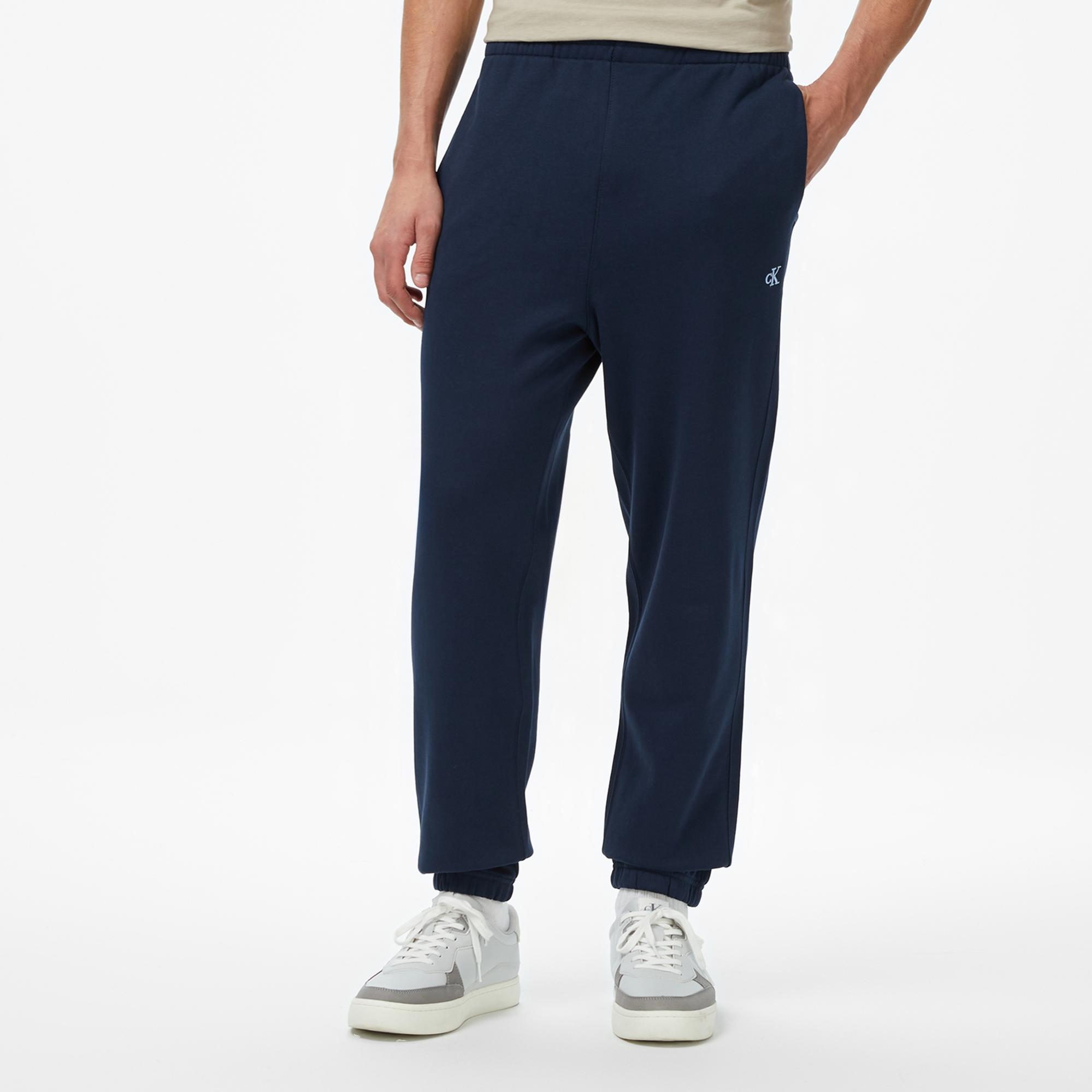 Calvin Klein Monogram Jogger Erkek Lacivert Eşofman Altı
