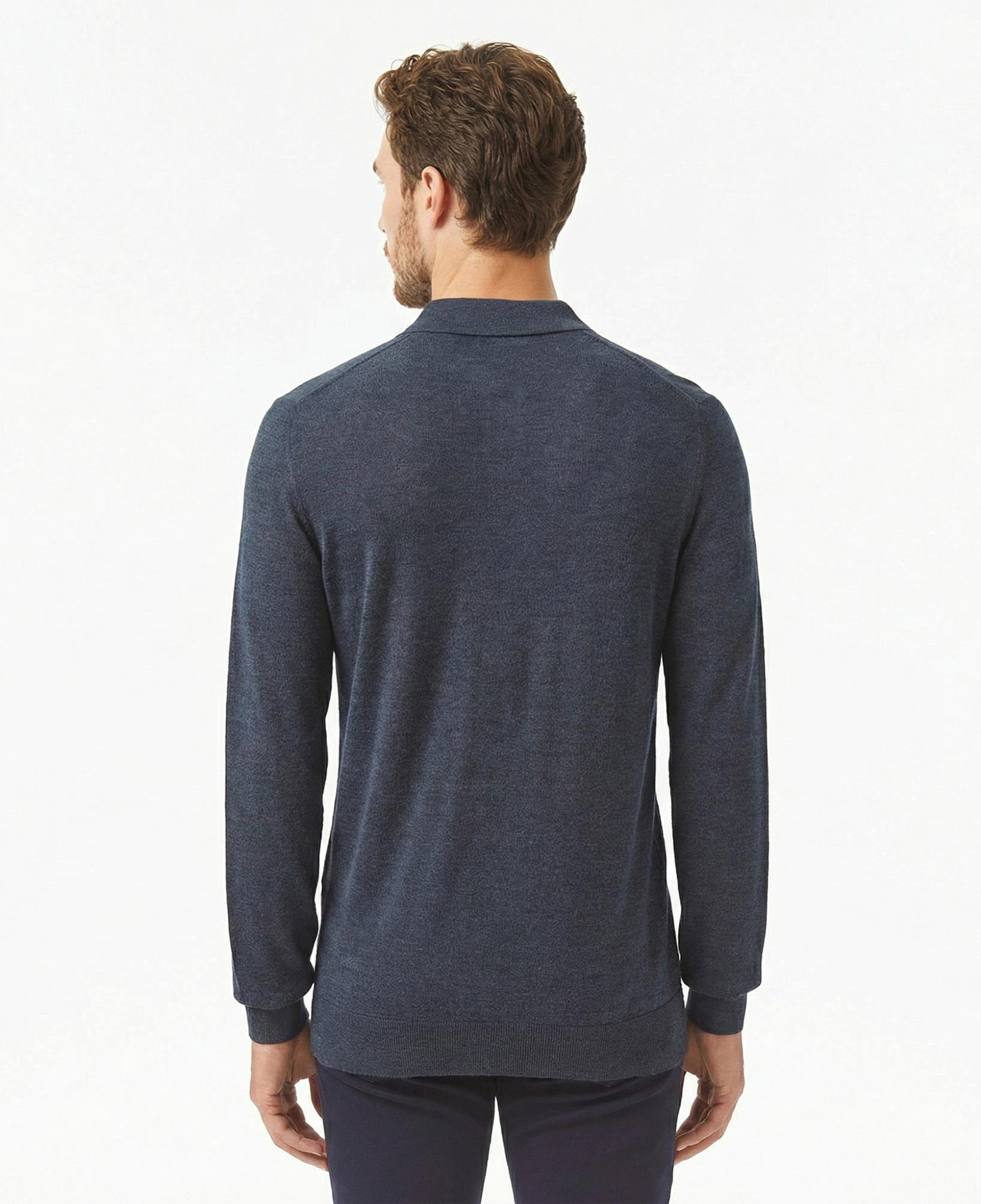 Lacoste Erkek Classic Fit Polo Yaka Lacivert Kazak