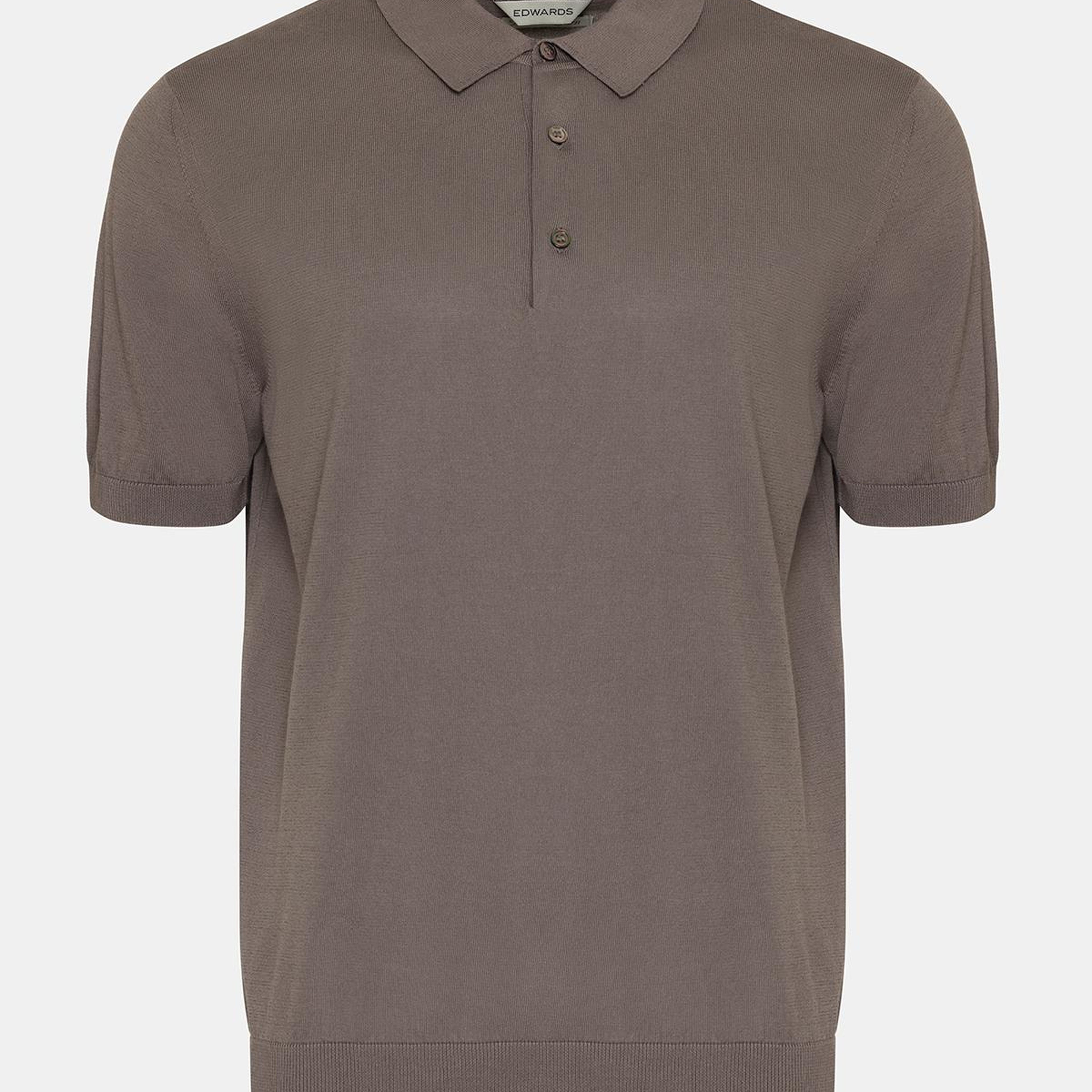 Erkek Vizon Polo Yaka Kazak