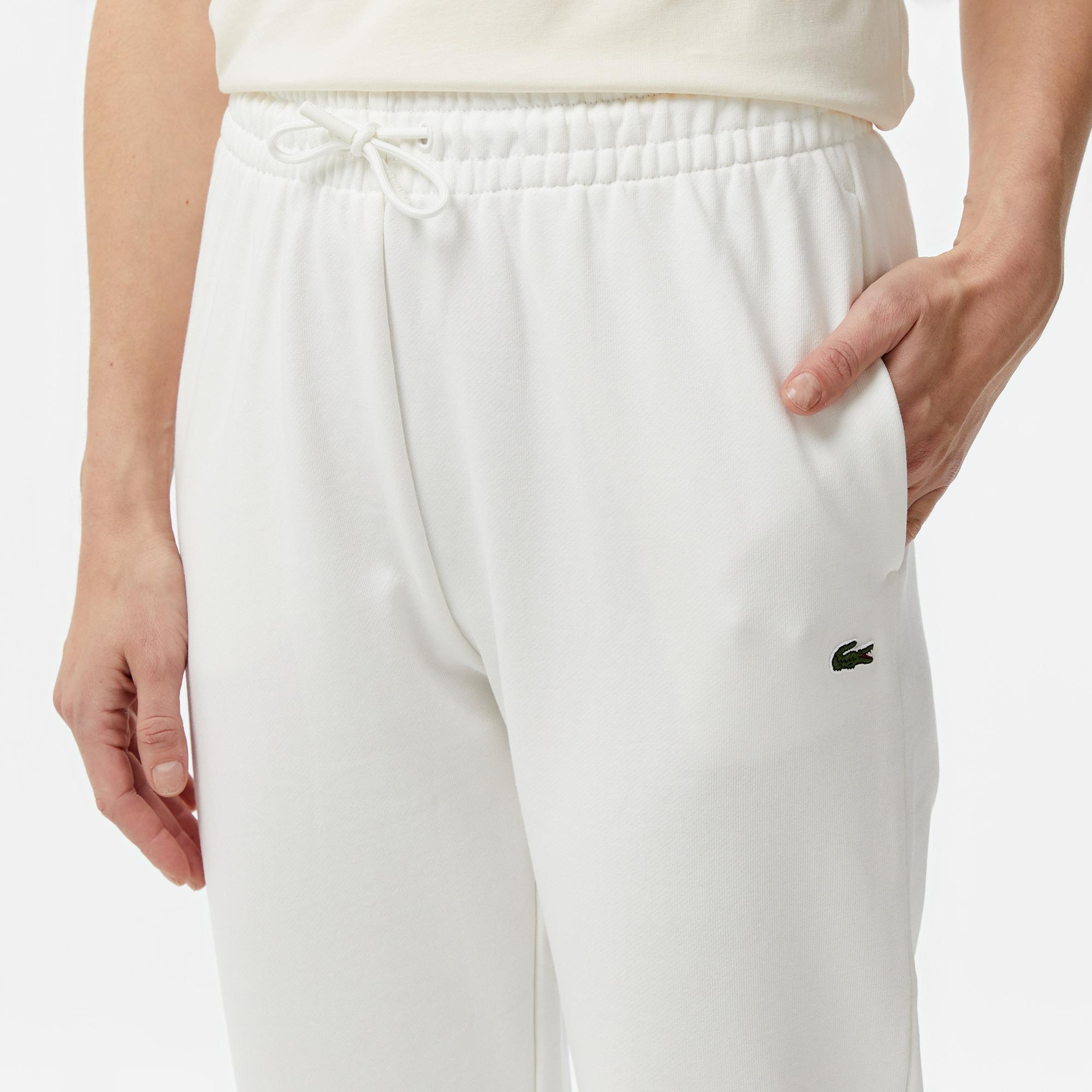 Lacoste Classic Straight Fit Kadın Beyaz Eşofman Altı