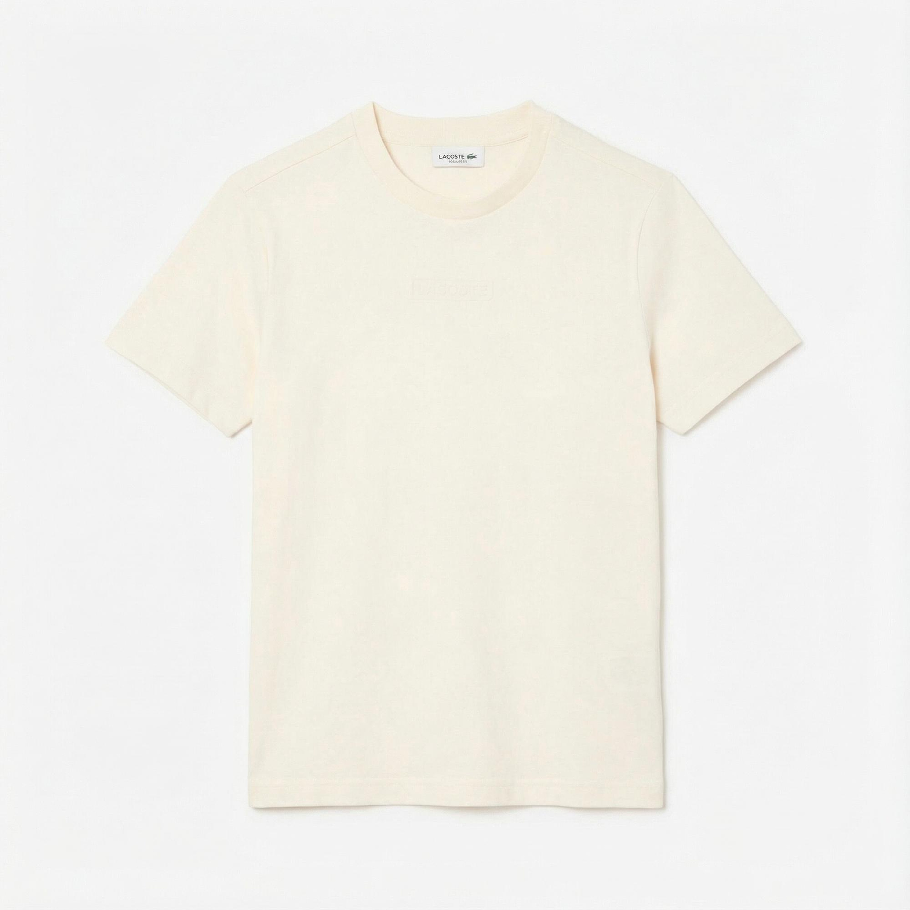 Lacoste Print Kadın Bej T-Shirt