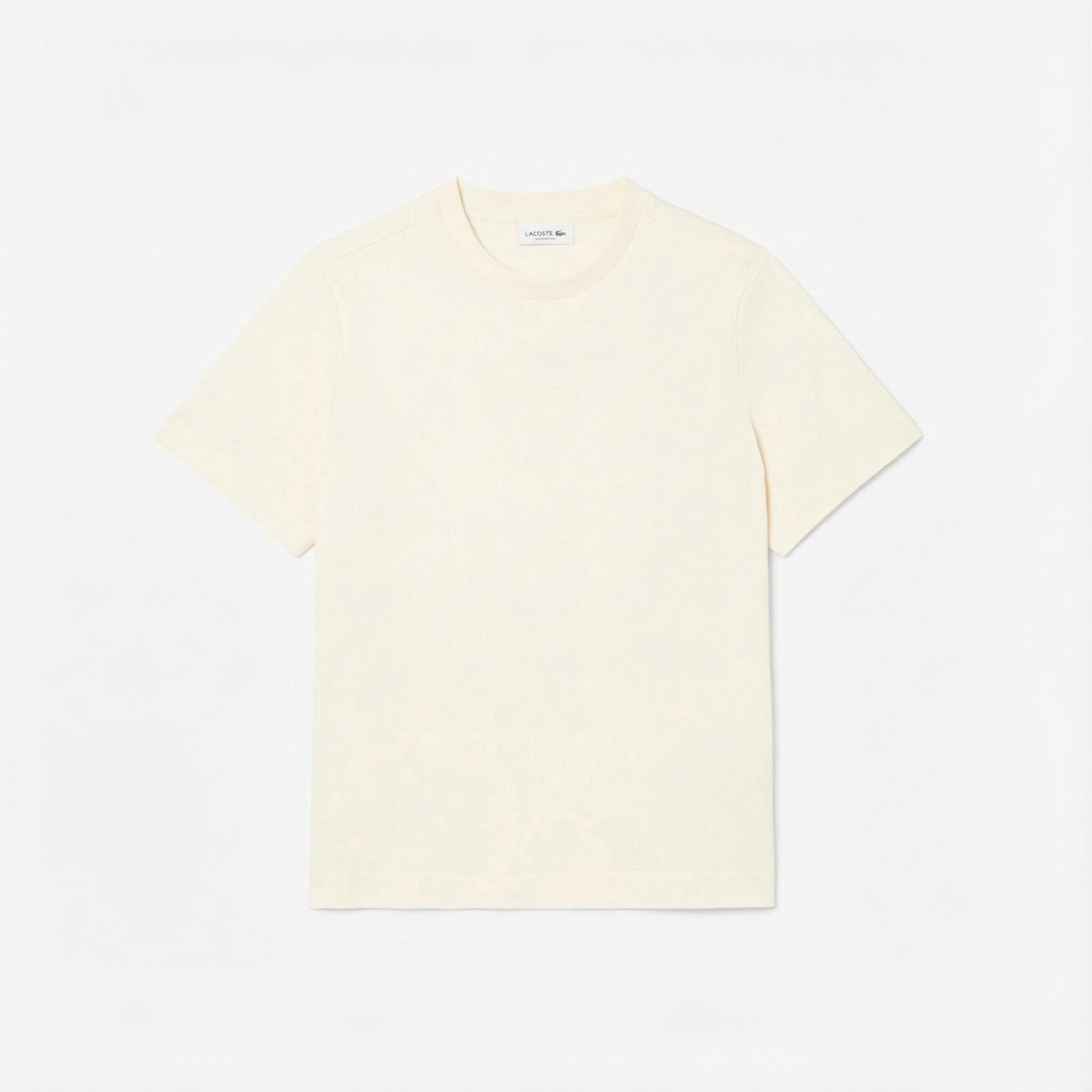 Lacoste Print Kadın Bej T-Shirt