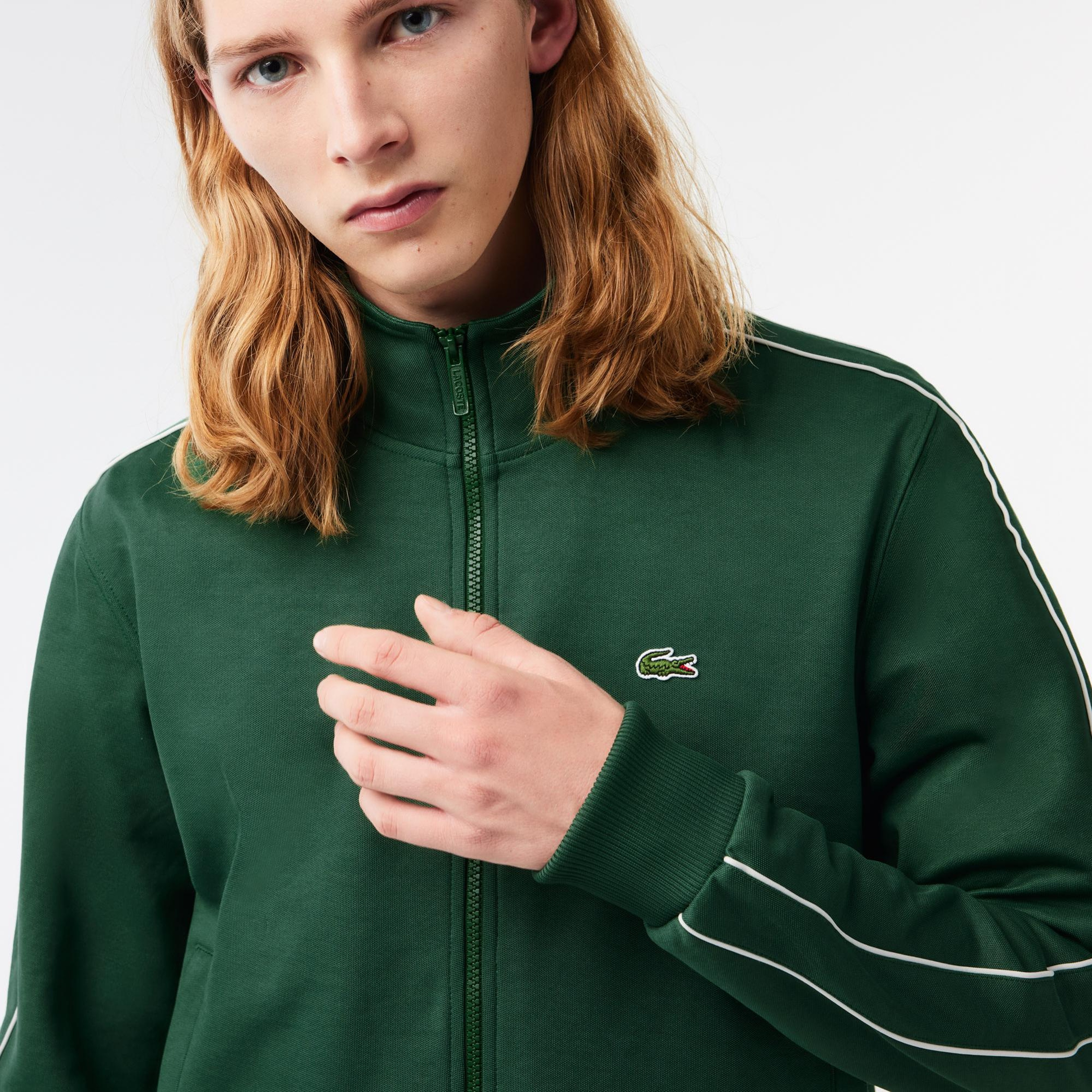Lacoste Regular Fit Fermuarlı Erkek Yeşil Sweatshirt