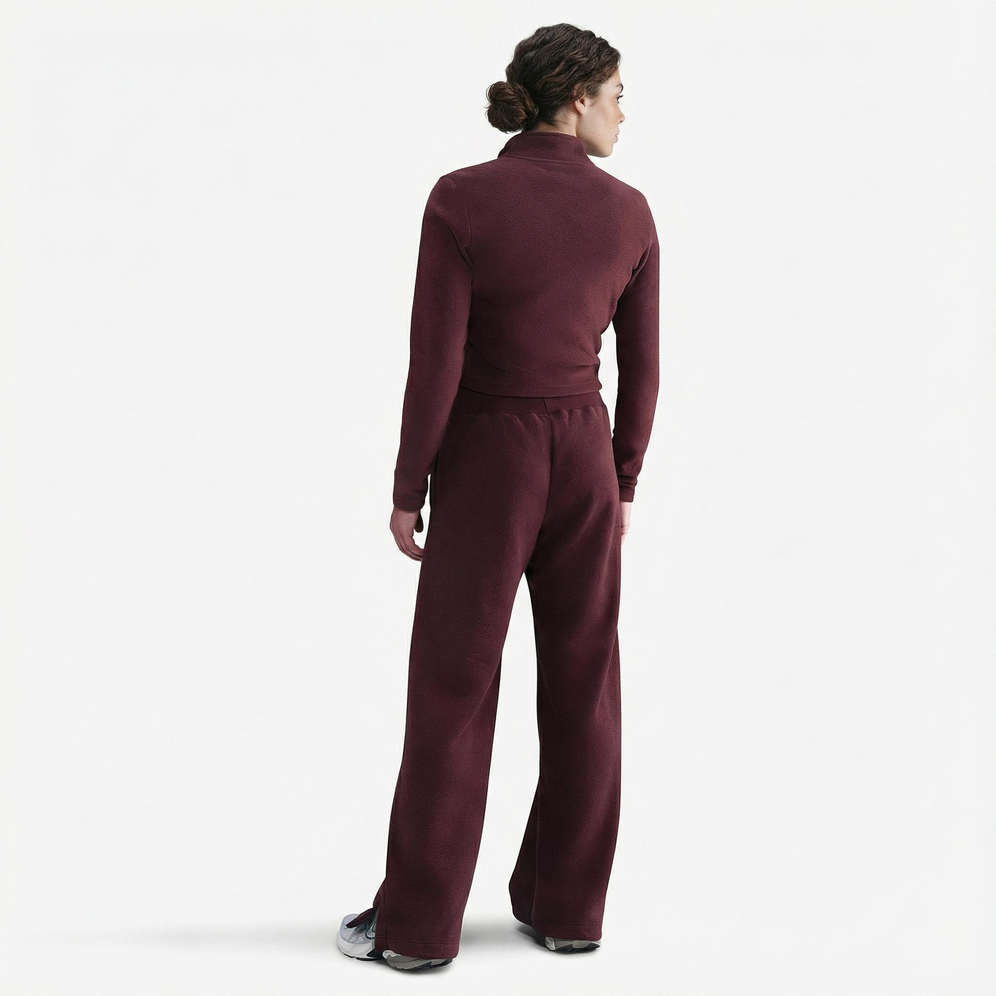 Nike Sportswear Phoenix Plush Kadın Bordo Eşofman Altı