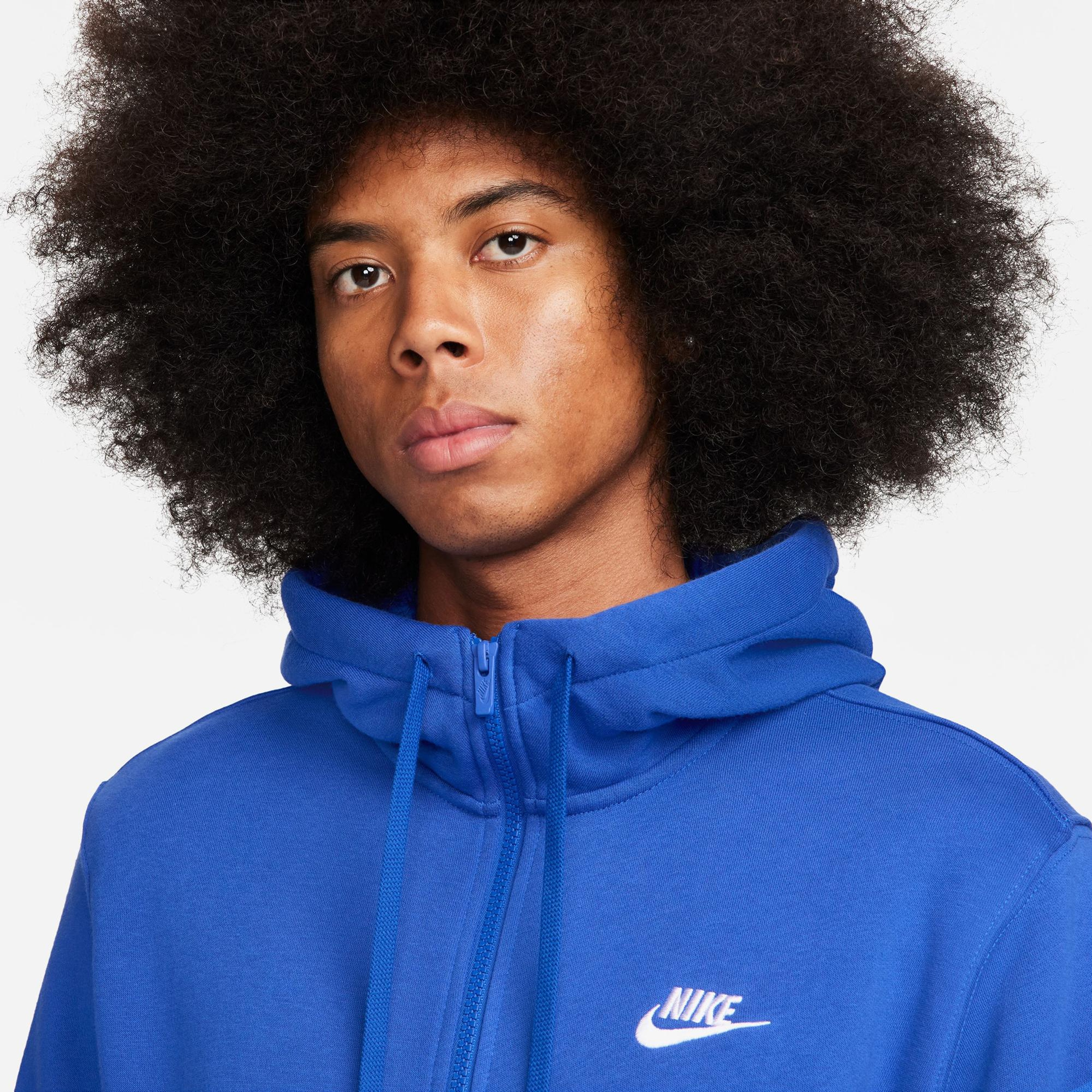 Nike Sportswear Club Fleece Erkek Mavi Sweatshirt