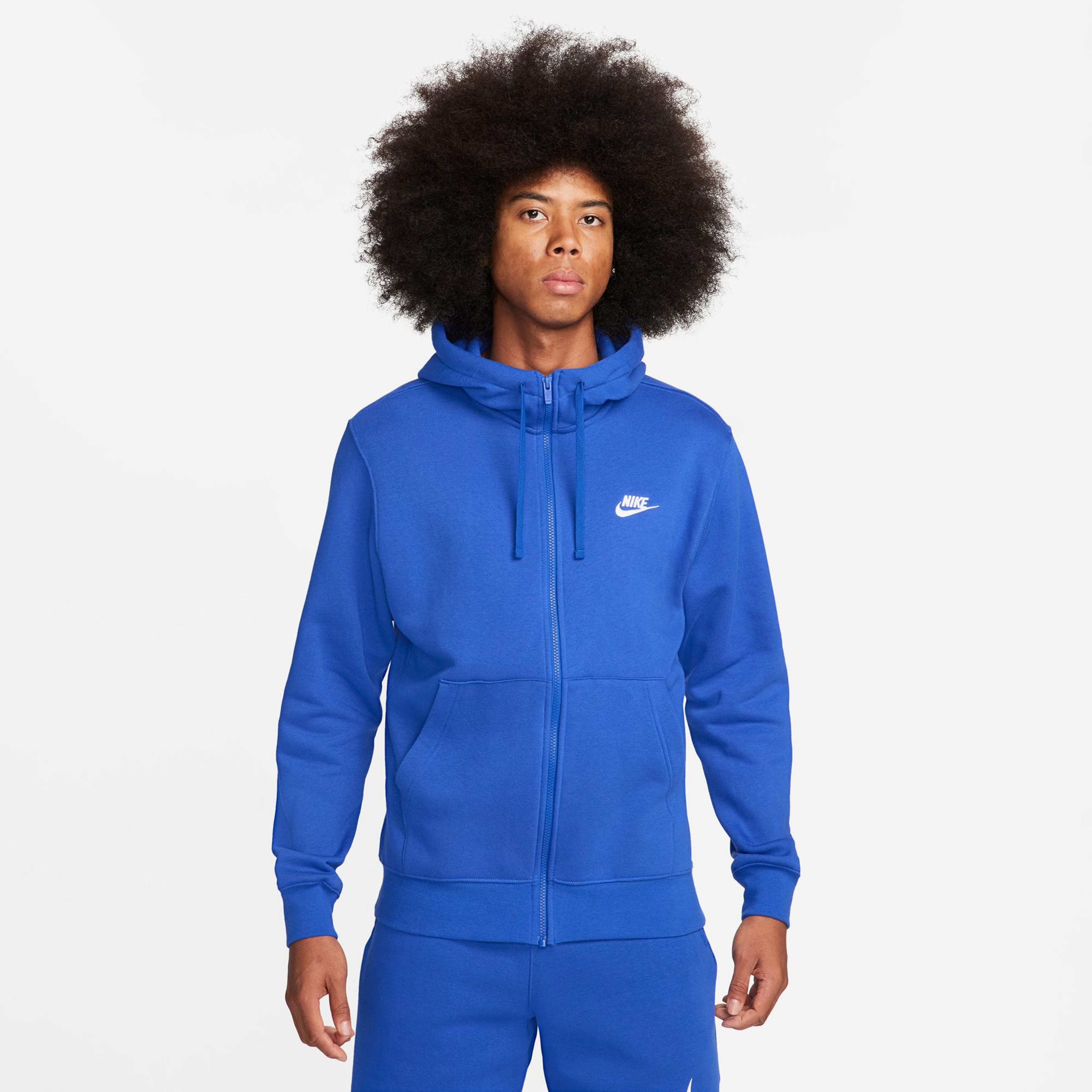 Nike Sportswear Club Fleece Erkek Mavi Sweatshirt