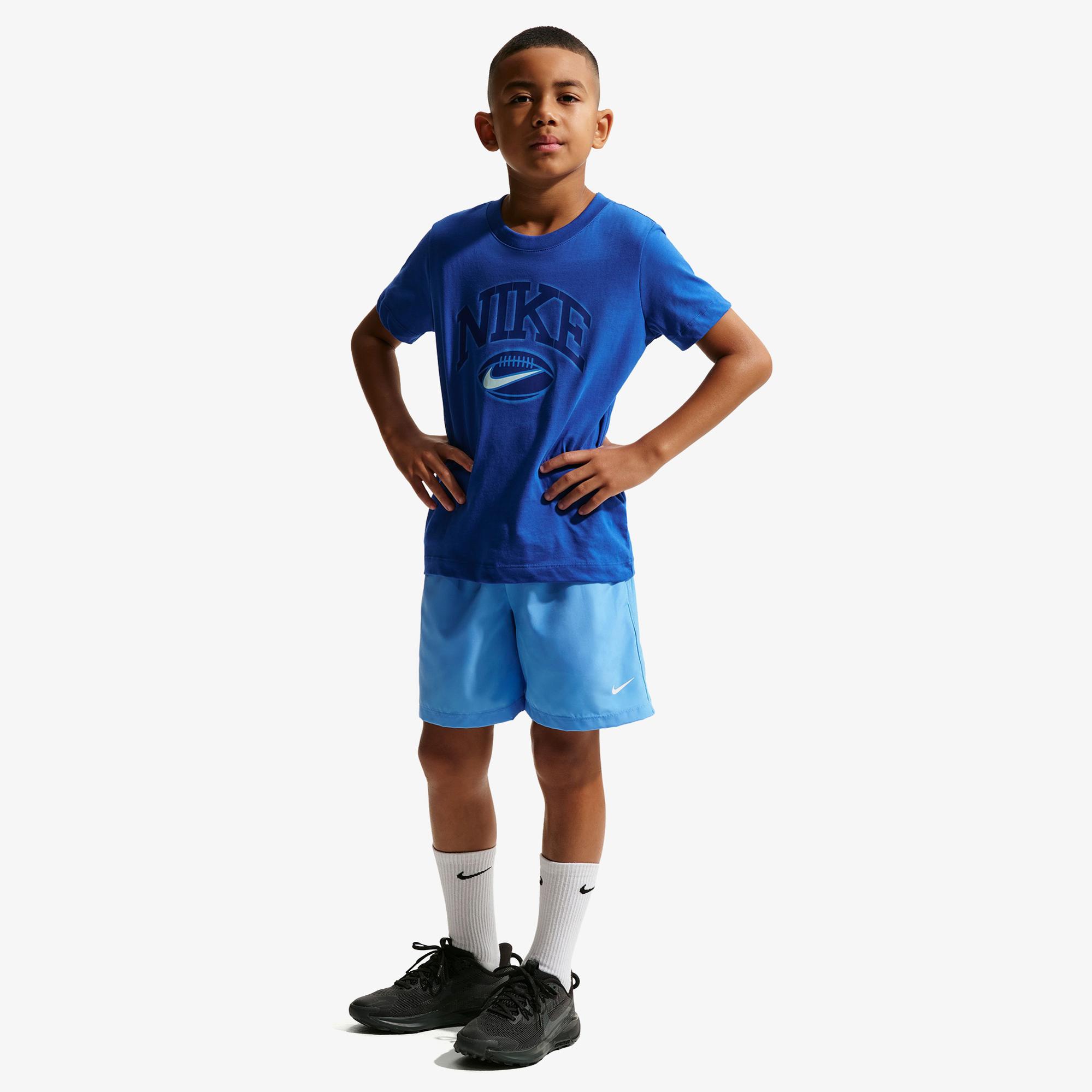 Nike Dri-Fit Multi Woven Çocuk Mavi Şort