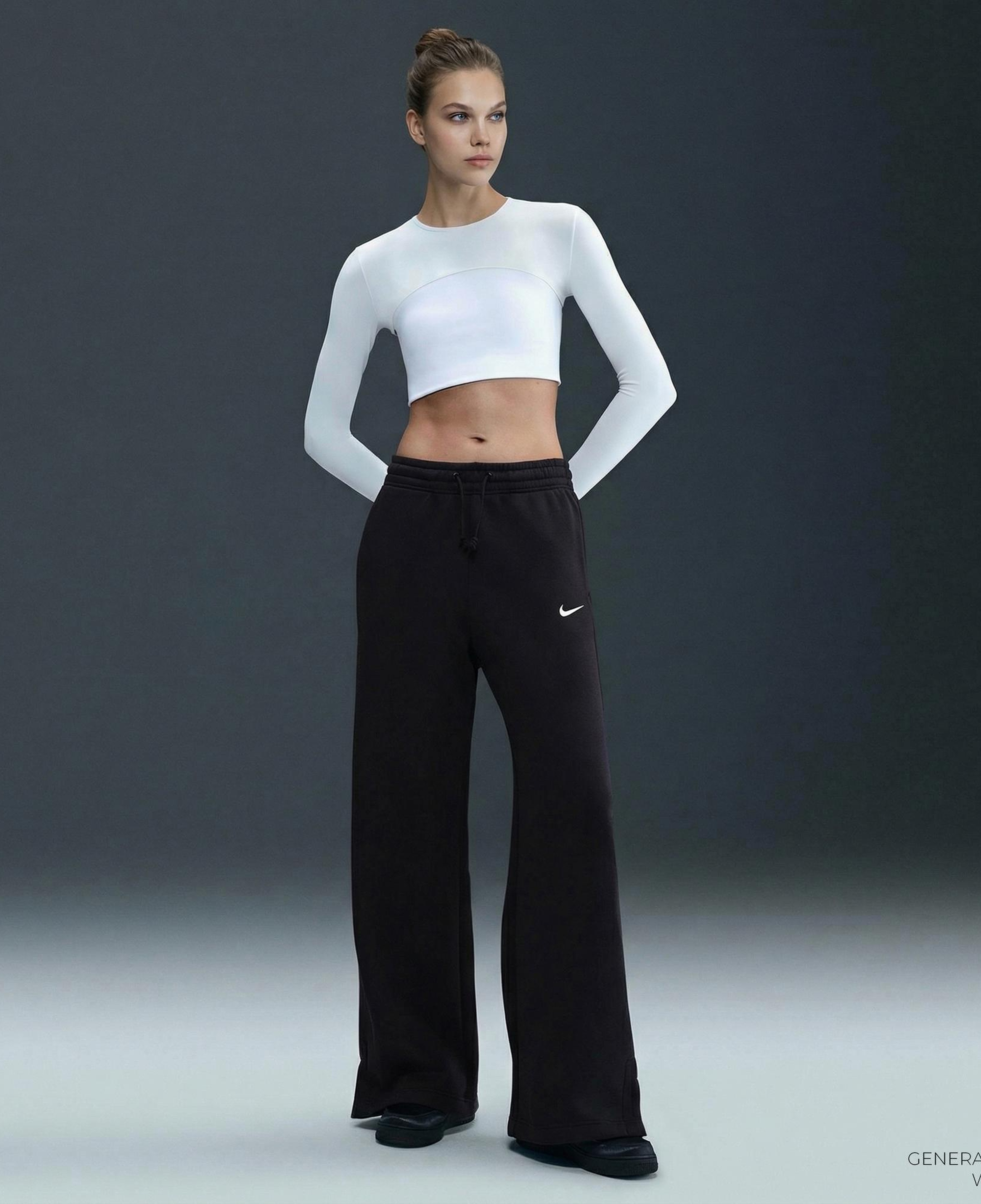 Nike Sportswear Phoenix Fleece Kadın Siyah Eşofman Altı