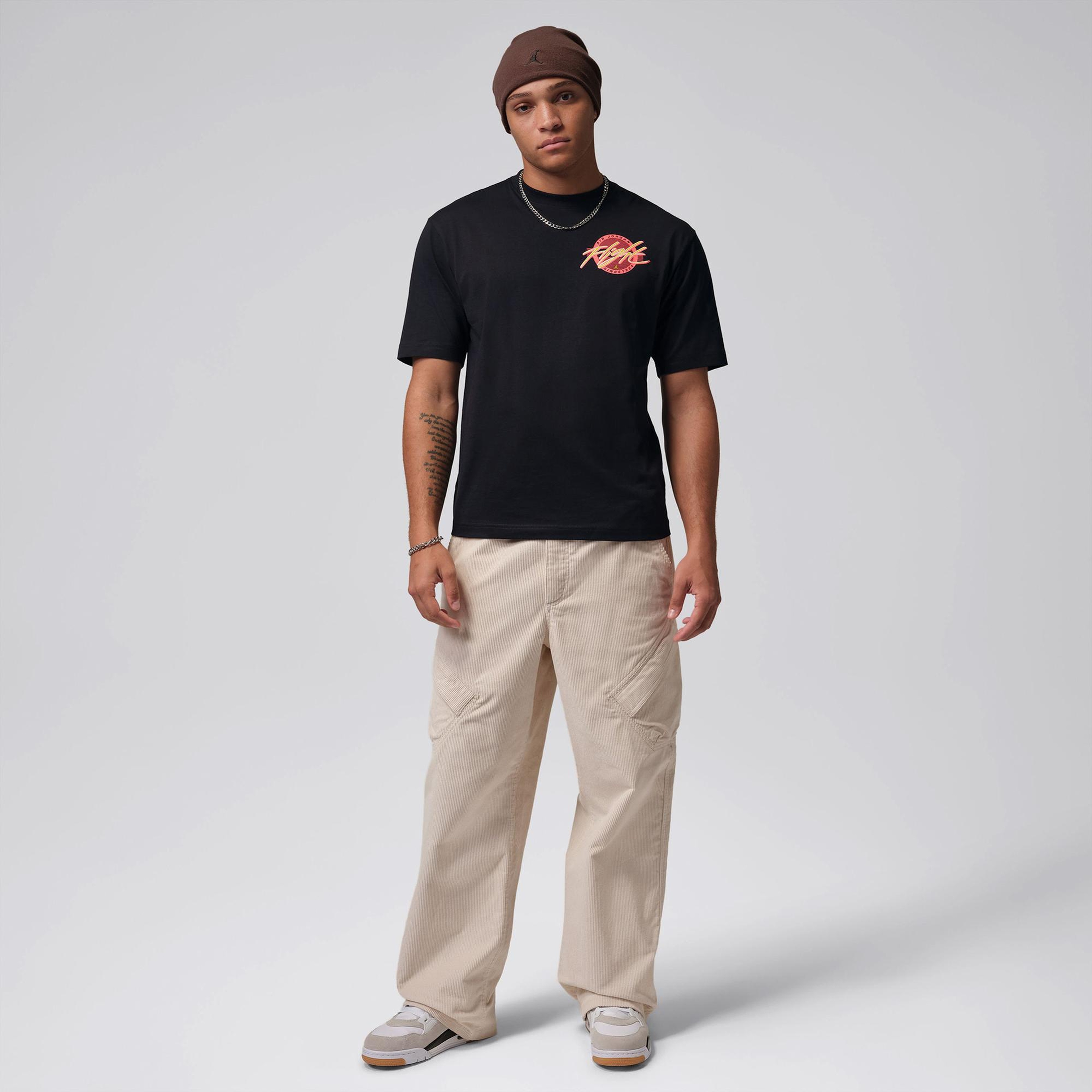 Jordan Flight Crew Erkek Siyah T-Shirt