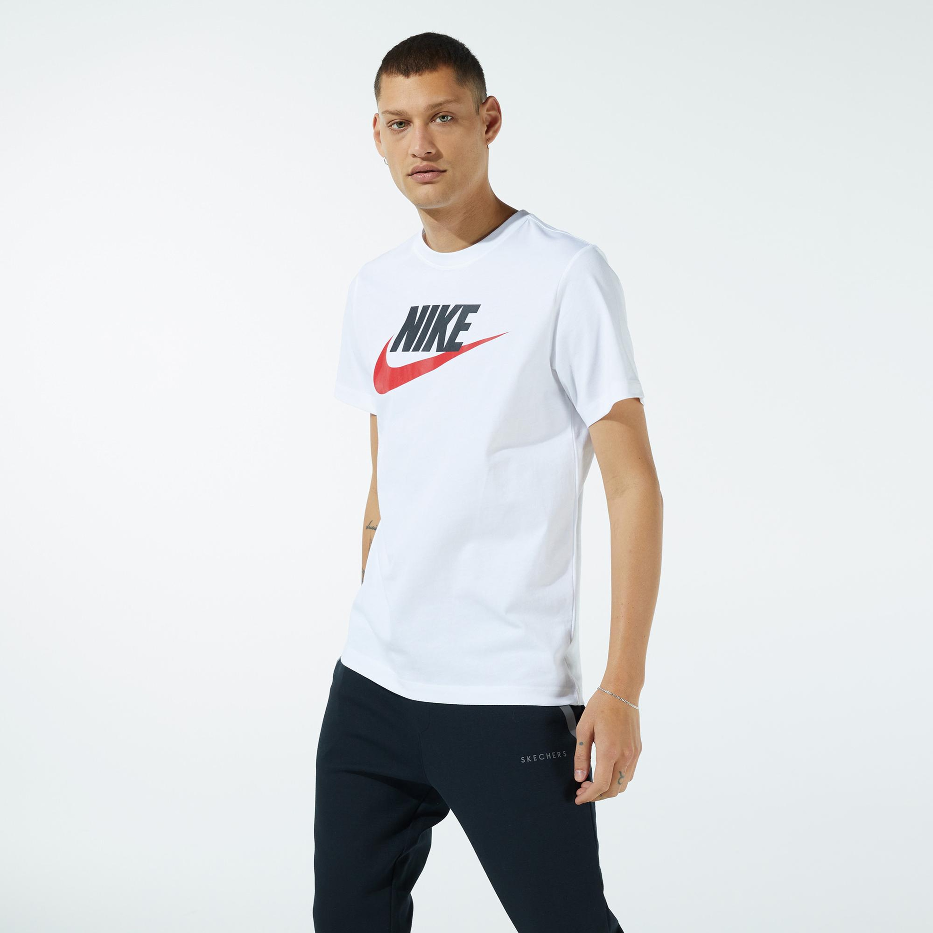 Nike Sportswear Icon Futura Erkek Beyaz T-Shirt