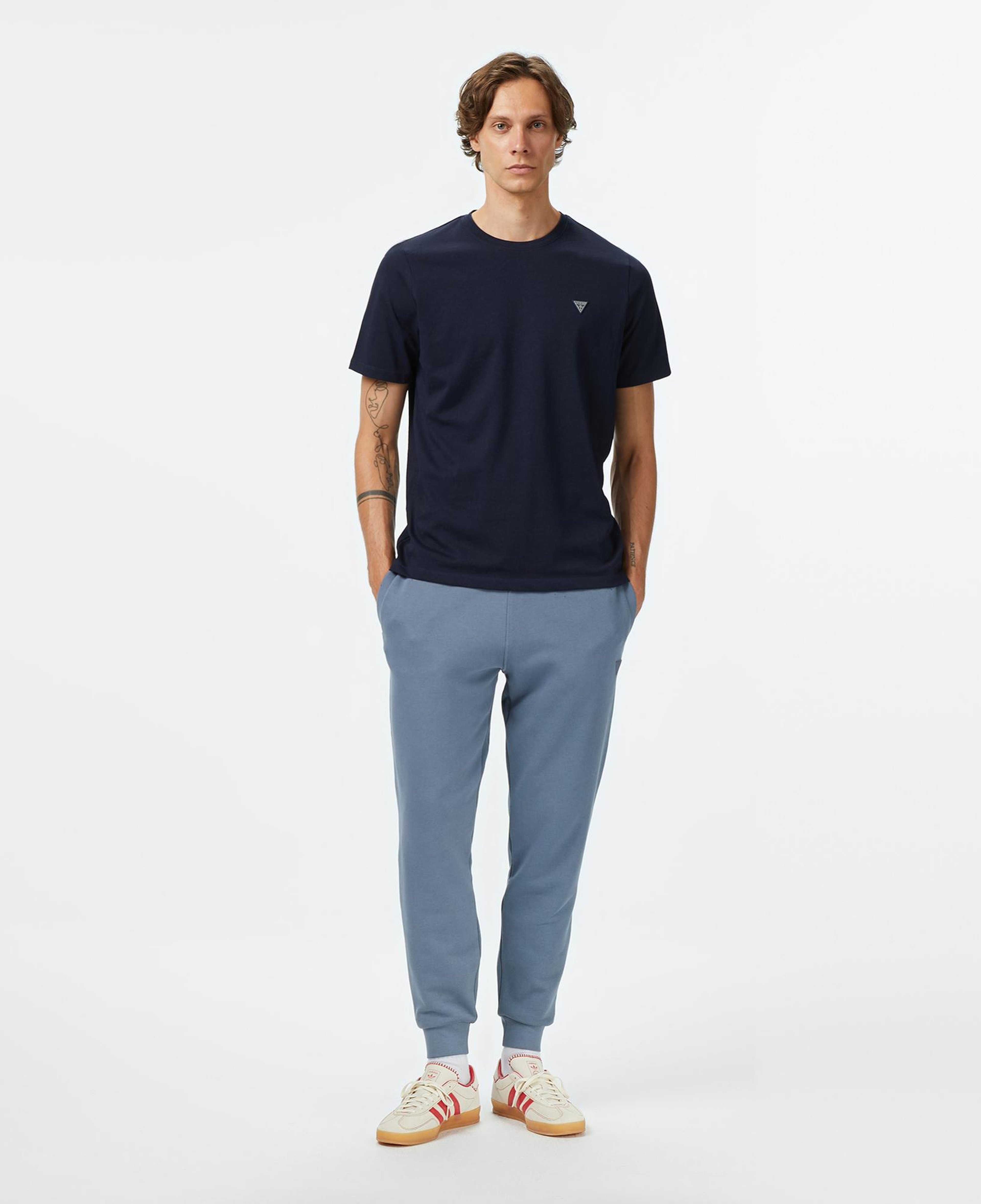 Guess Patch Regular Fit Erkek Lacivert T-Shirt