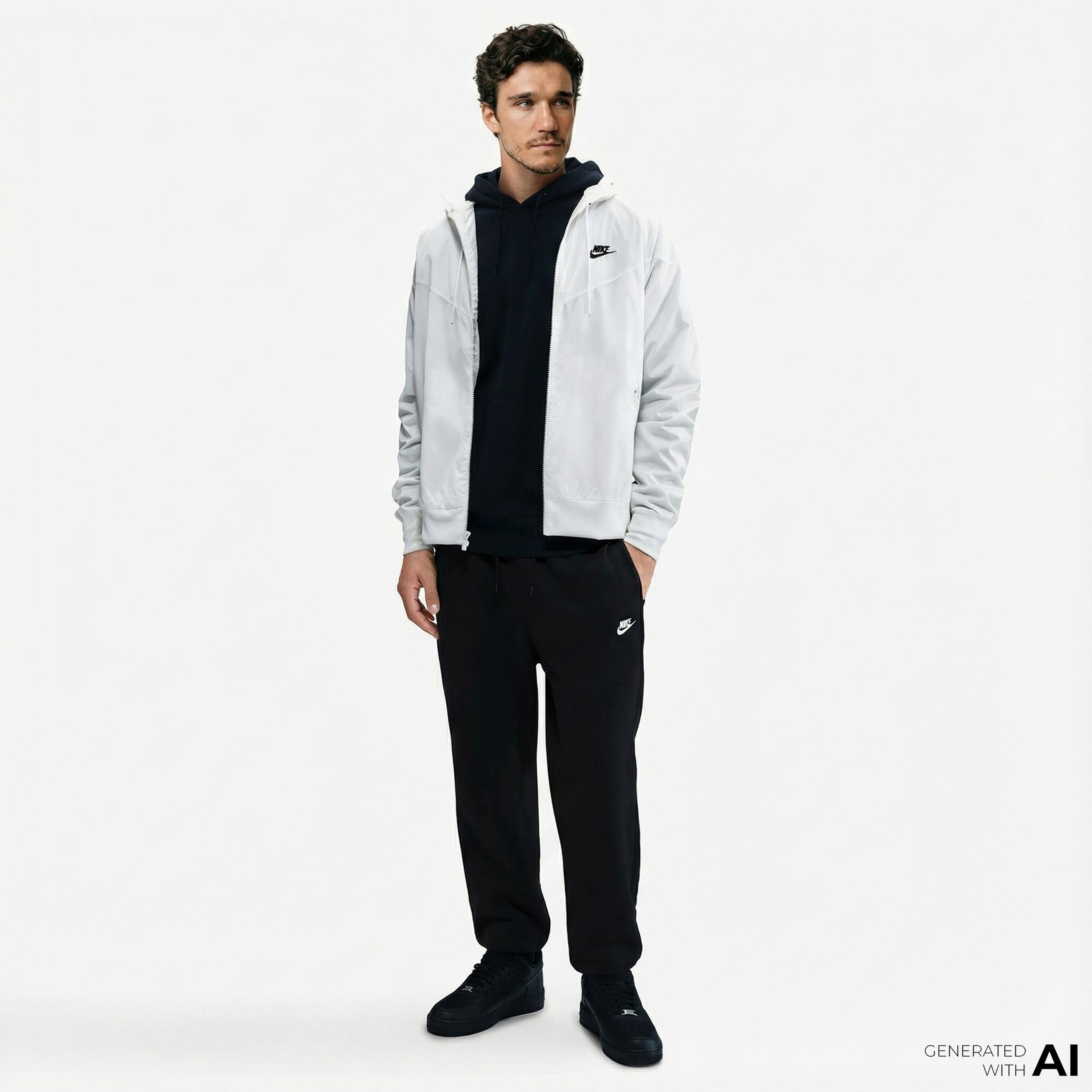 Nike Club Erkek Siyah Eşofman Altı