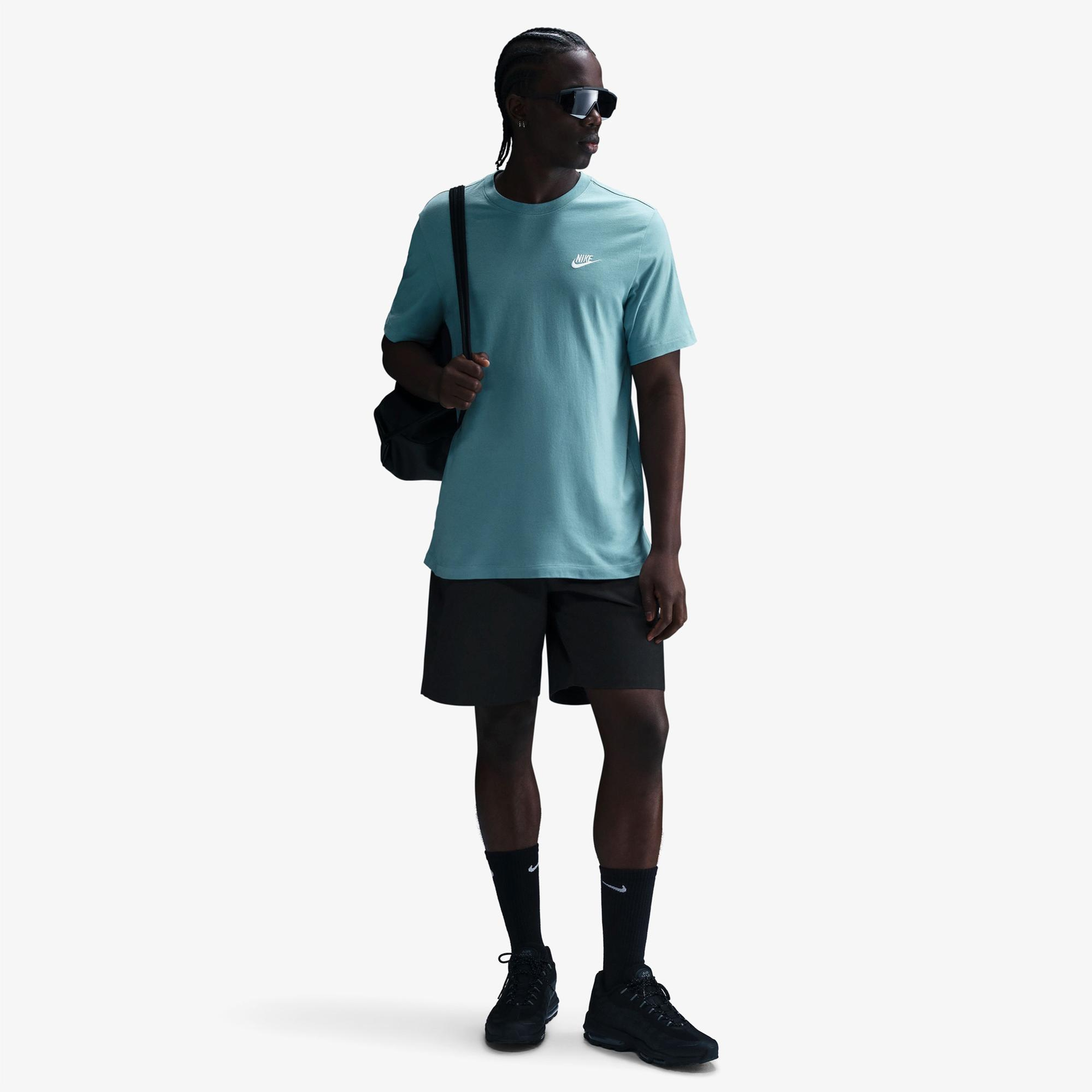 Nike Sportswear Club Erkek Mavi T-Shirt