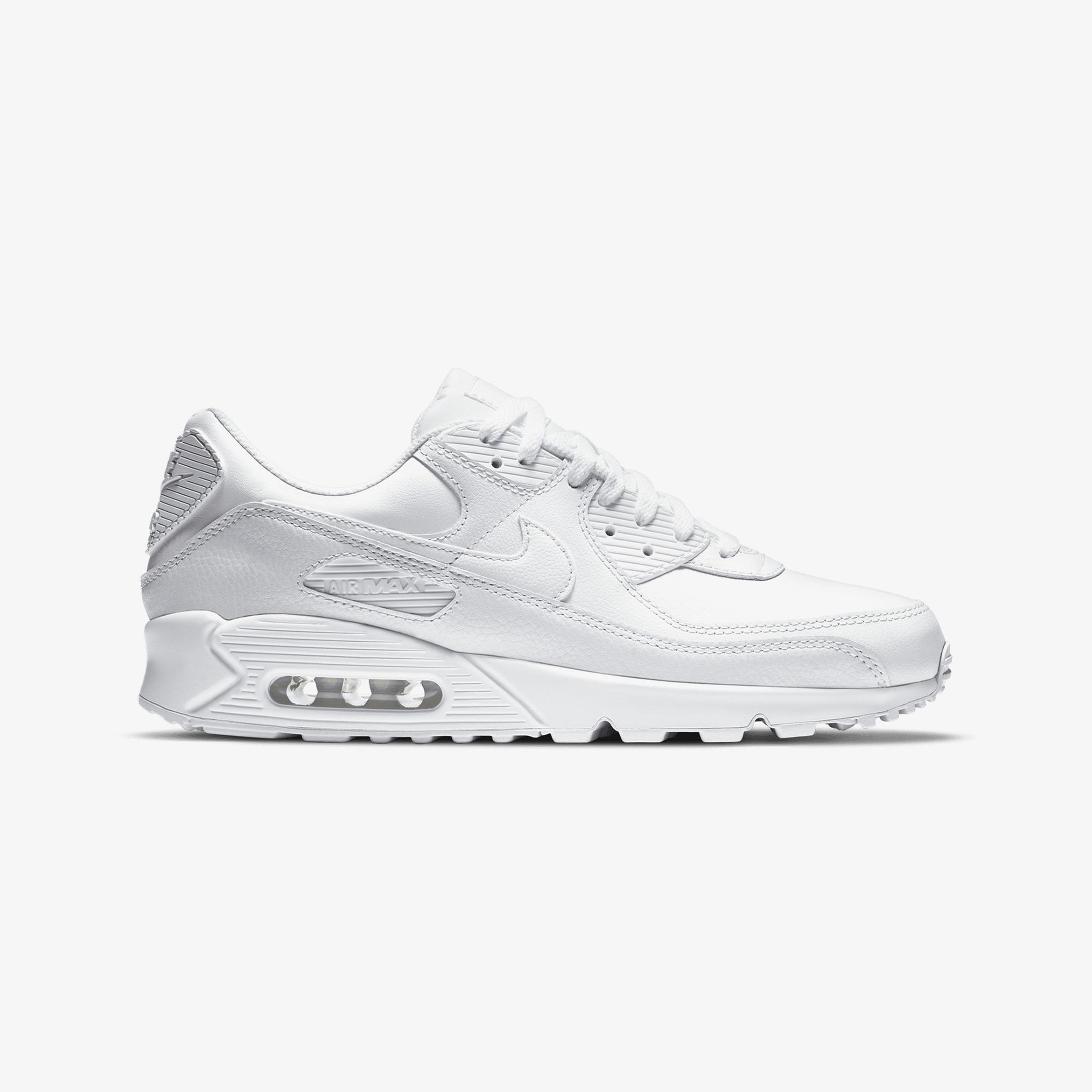 Nike Air Max 90 Leather Erkek Beyaz Spor Ayakkabı