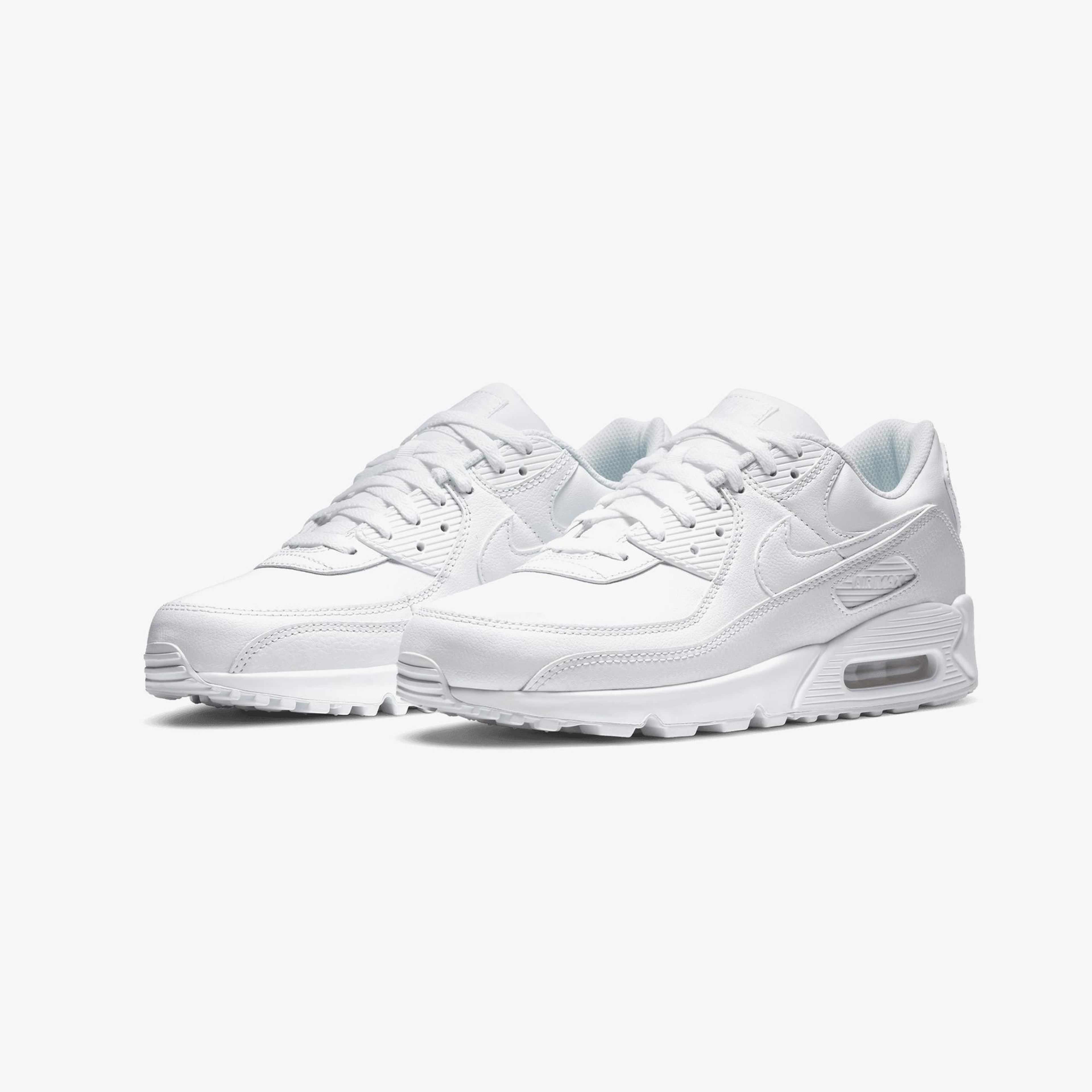 Nike Air Max 90 Leather Erkek Beyaz Spor Ayakkabı
