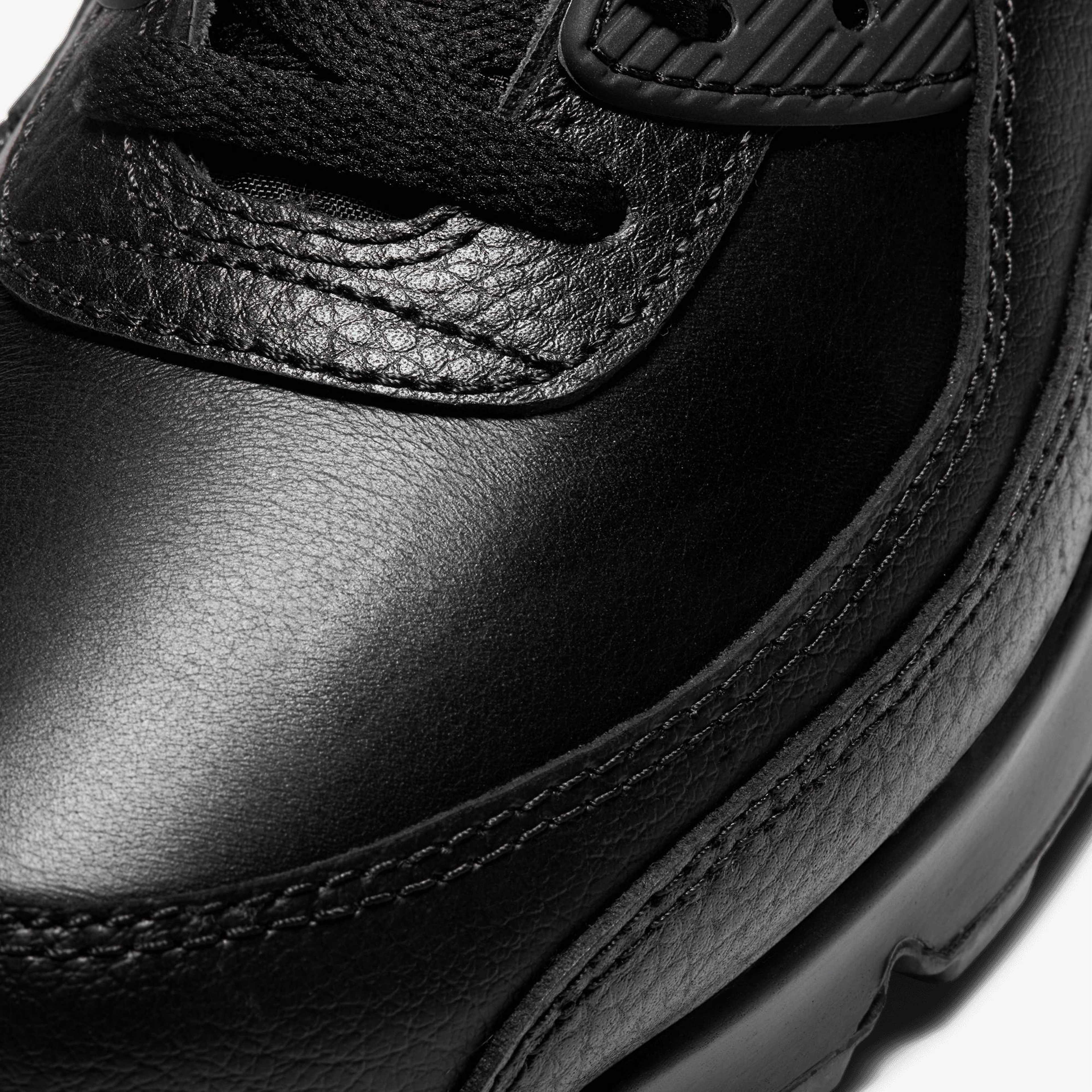Nike Air Max 90 Leather Erkek Siyah Spor Ayakkabı