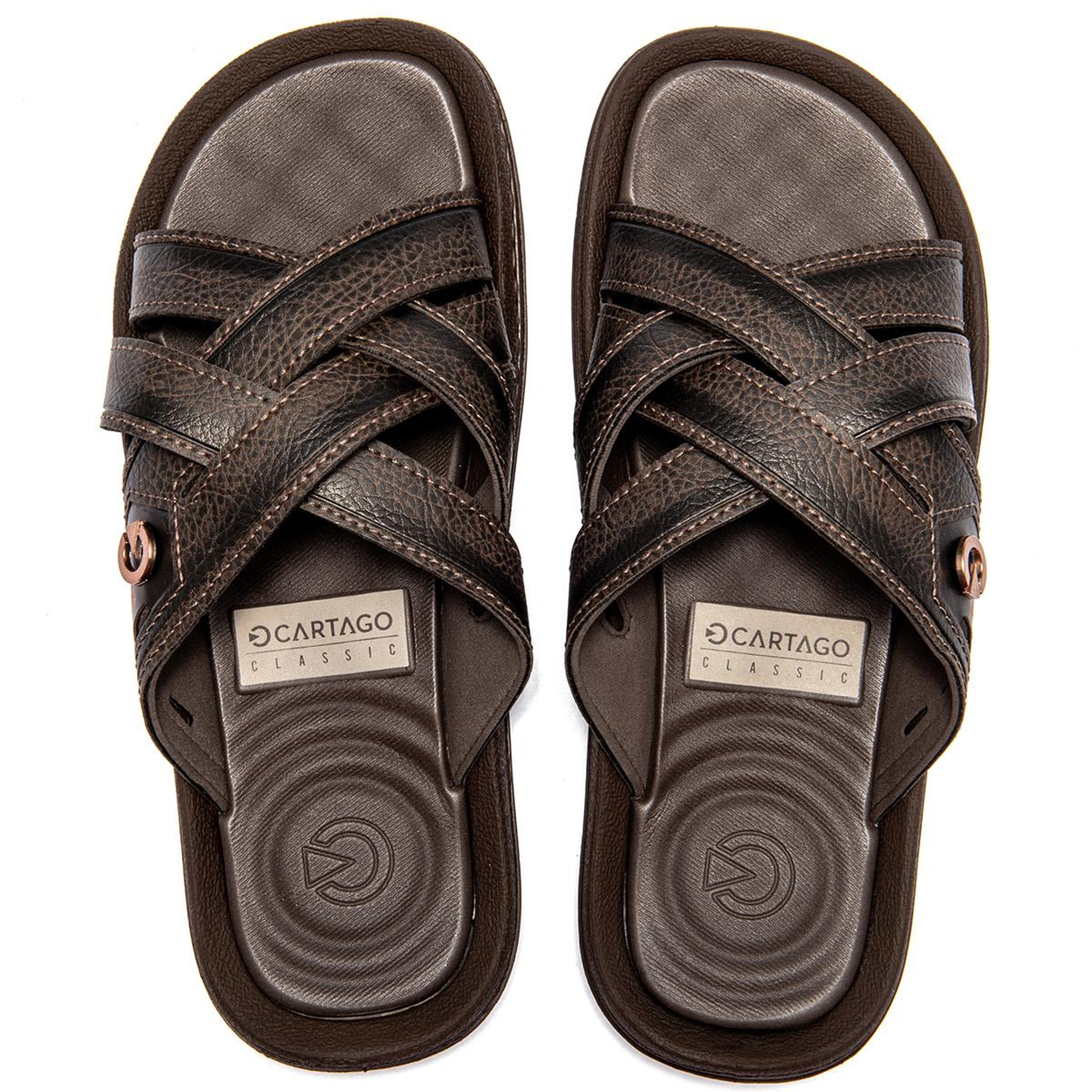 Essencial Slide Erkek Terlik Kahverengi 39/46