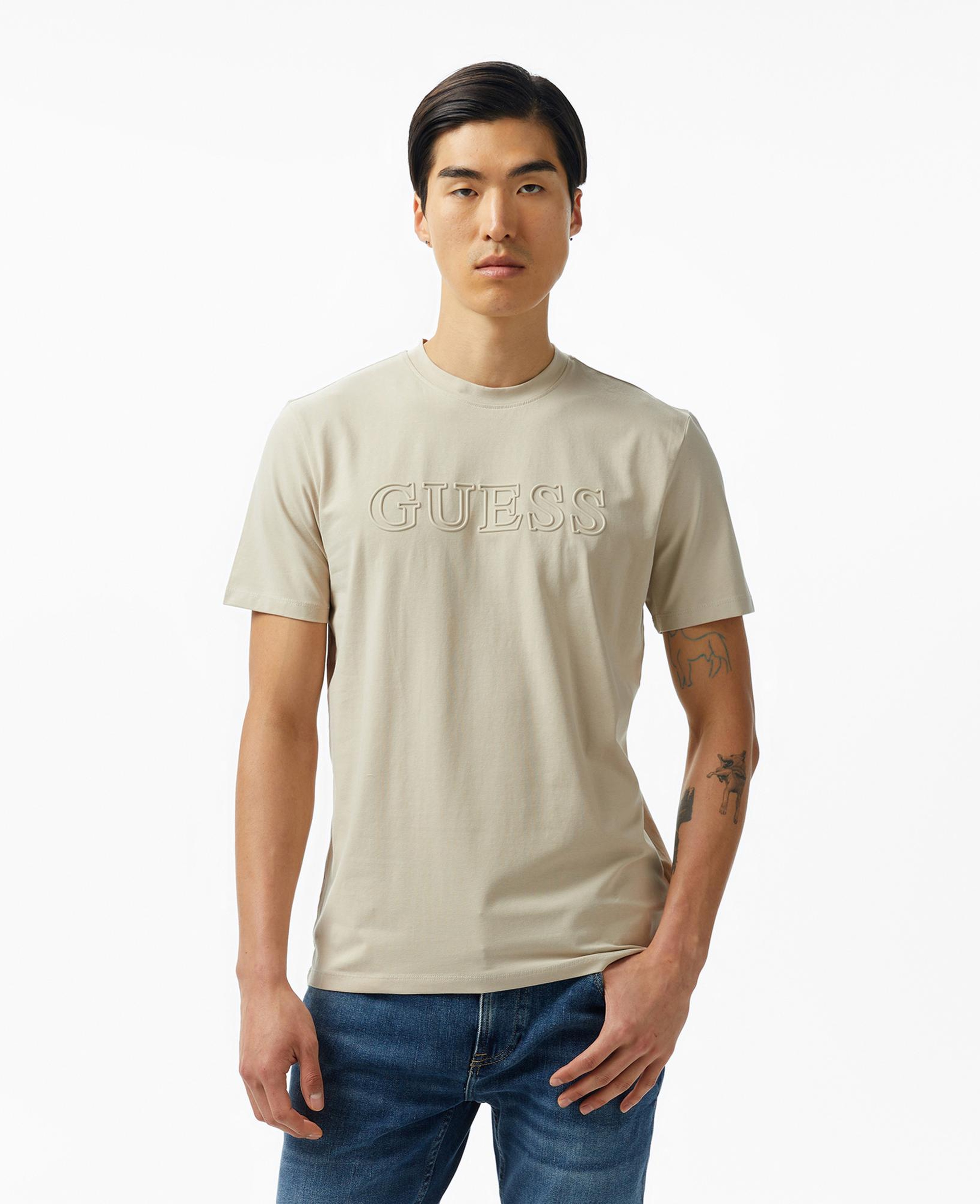 Guess Alphy Erkek Bej T-Shirt