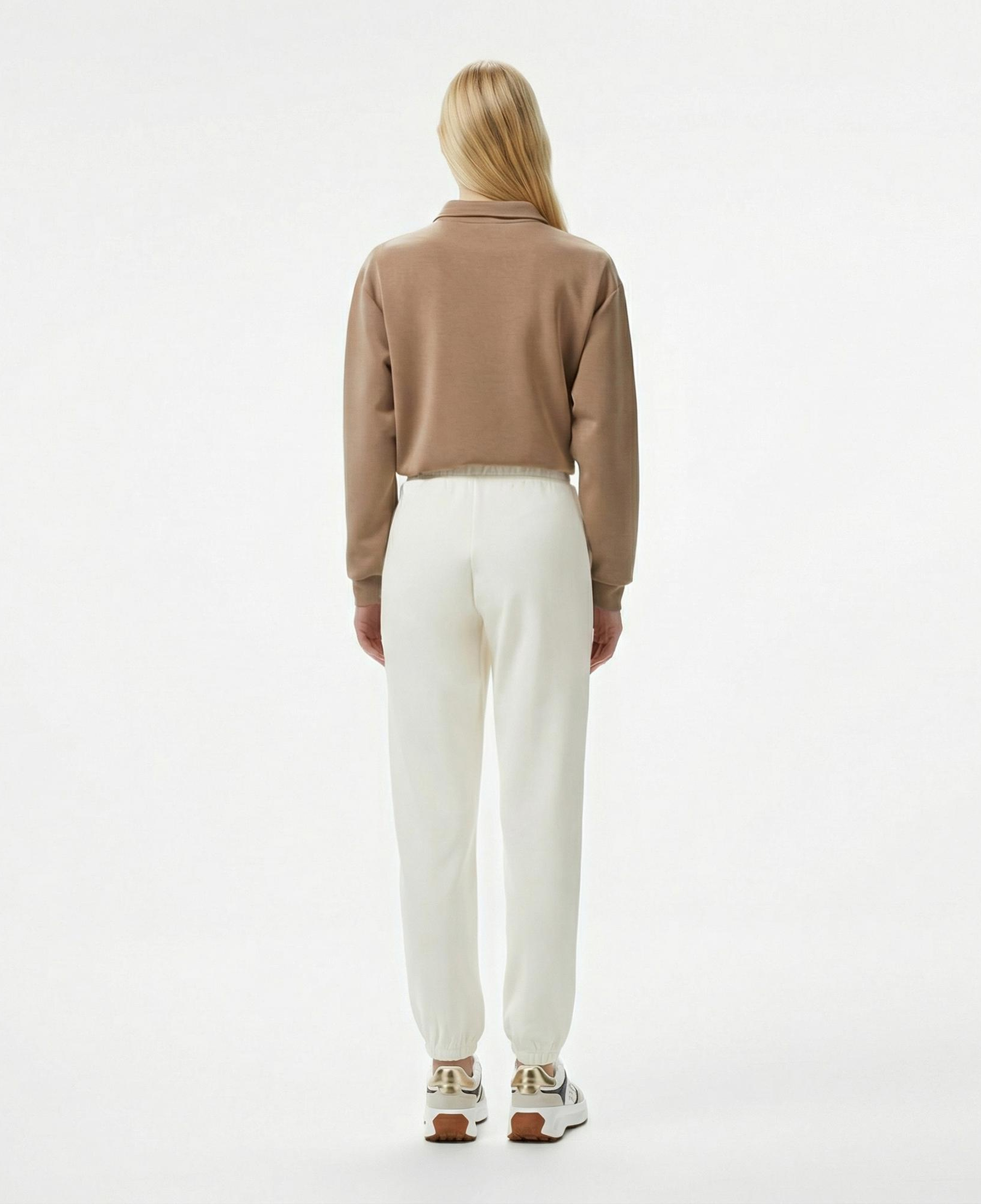 Guess Roberta Fleece Kadın Beyaz Eşofman Altı