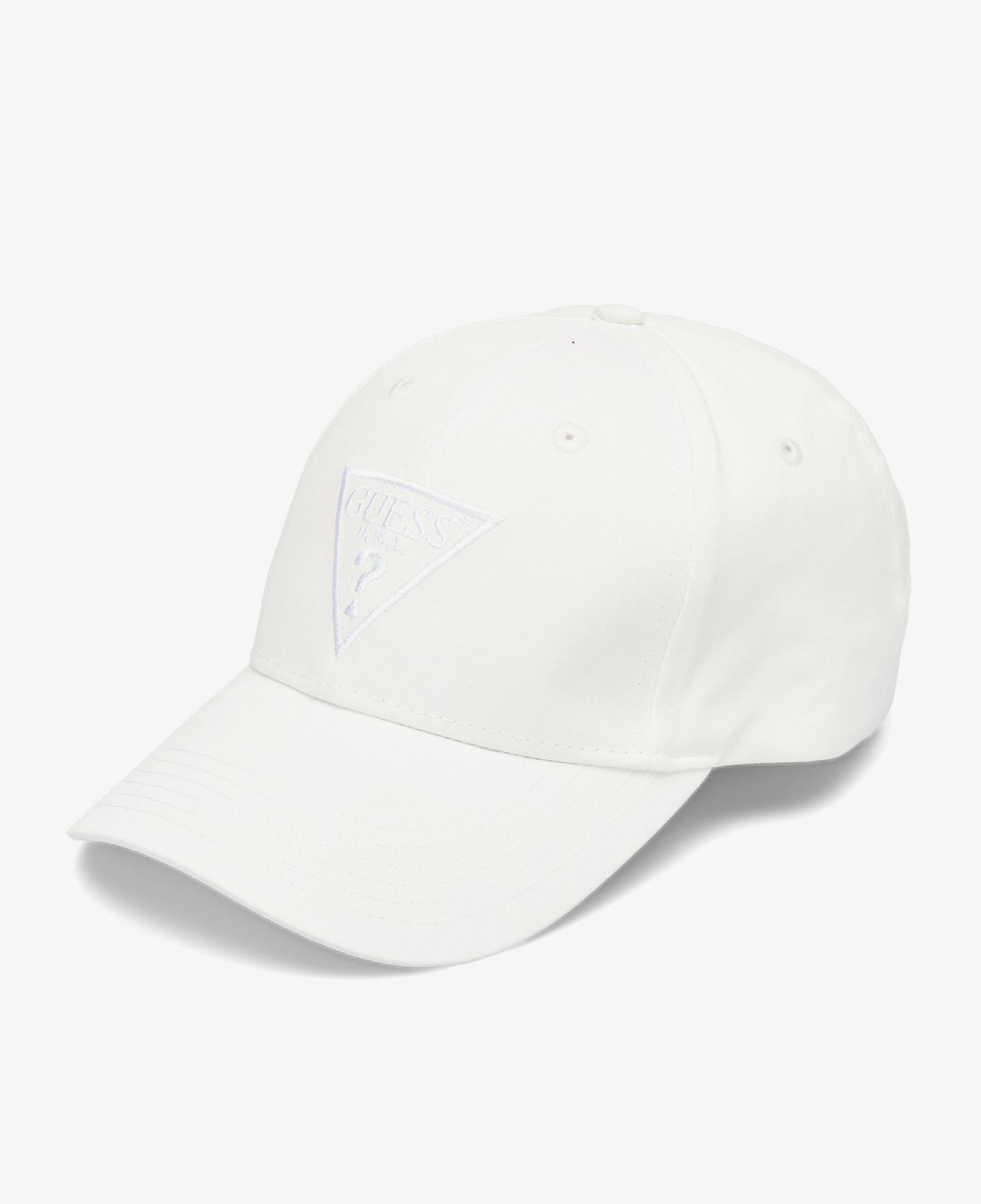 Guess Basket Cotton Diagonal Twill Erkek Beyaz Şapka