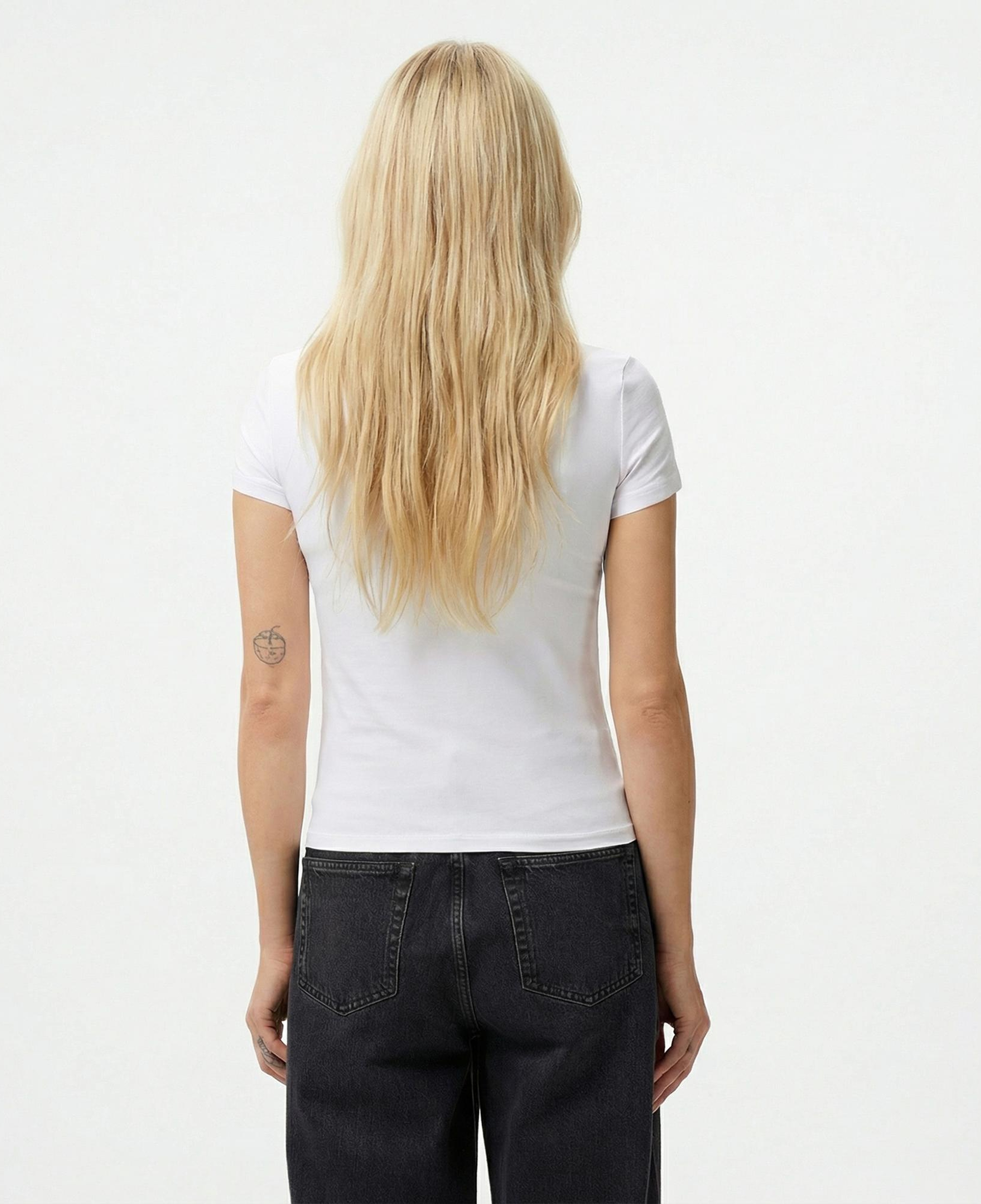 Guess Mock Kadın Beyaz T-Shirt