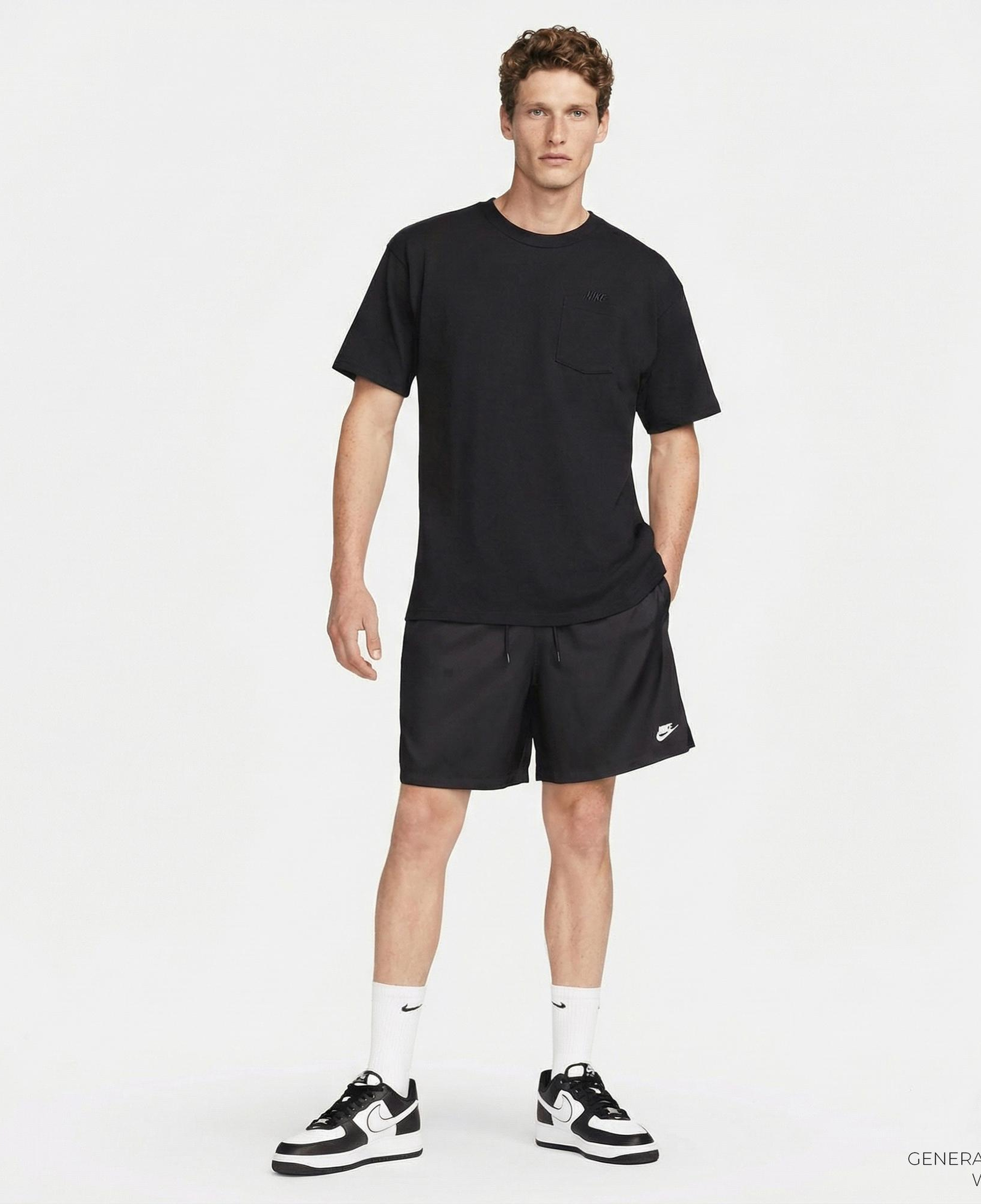 Nike Club Flow Erkek Siyah Şort