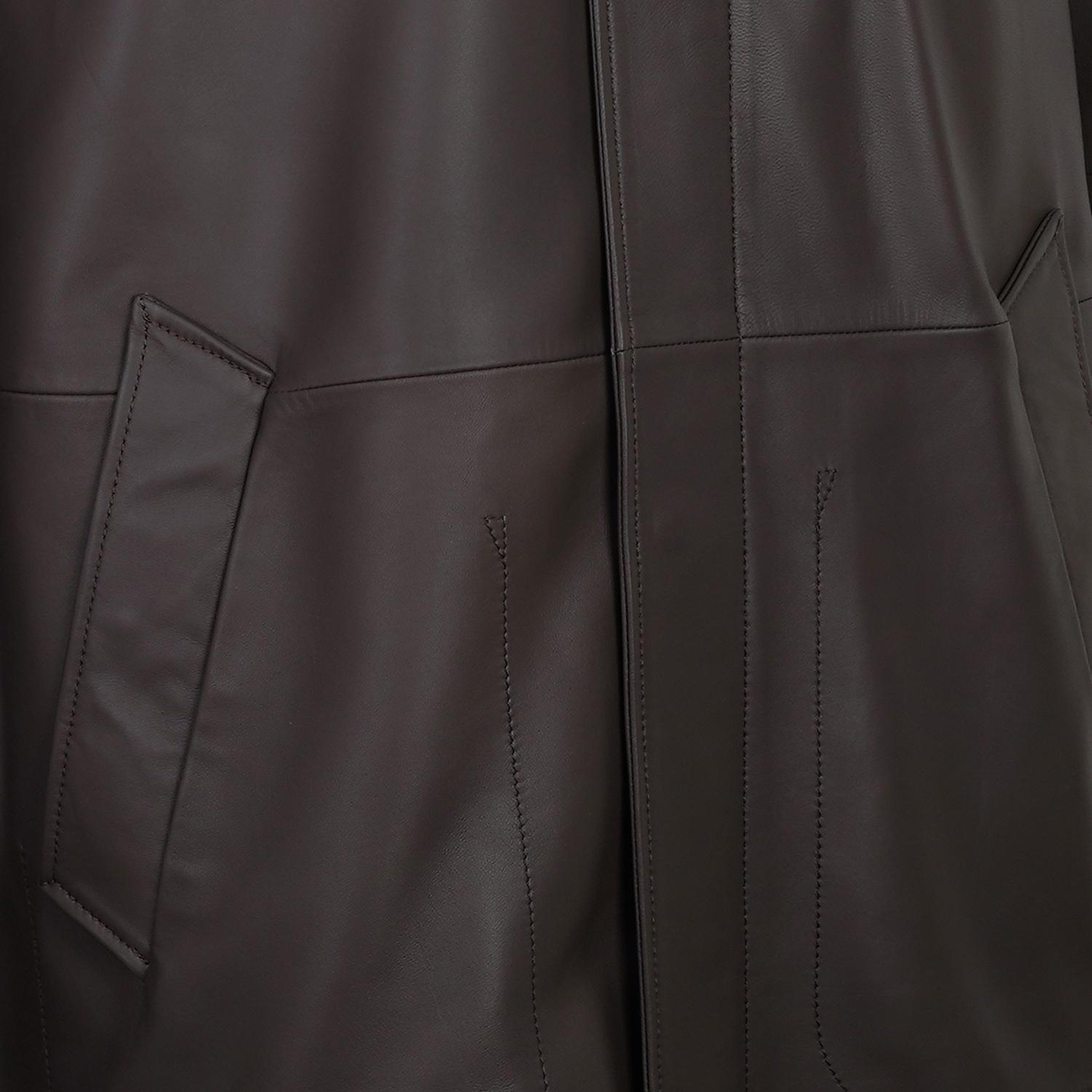 Bastion Kahve Erkek Deri Palto