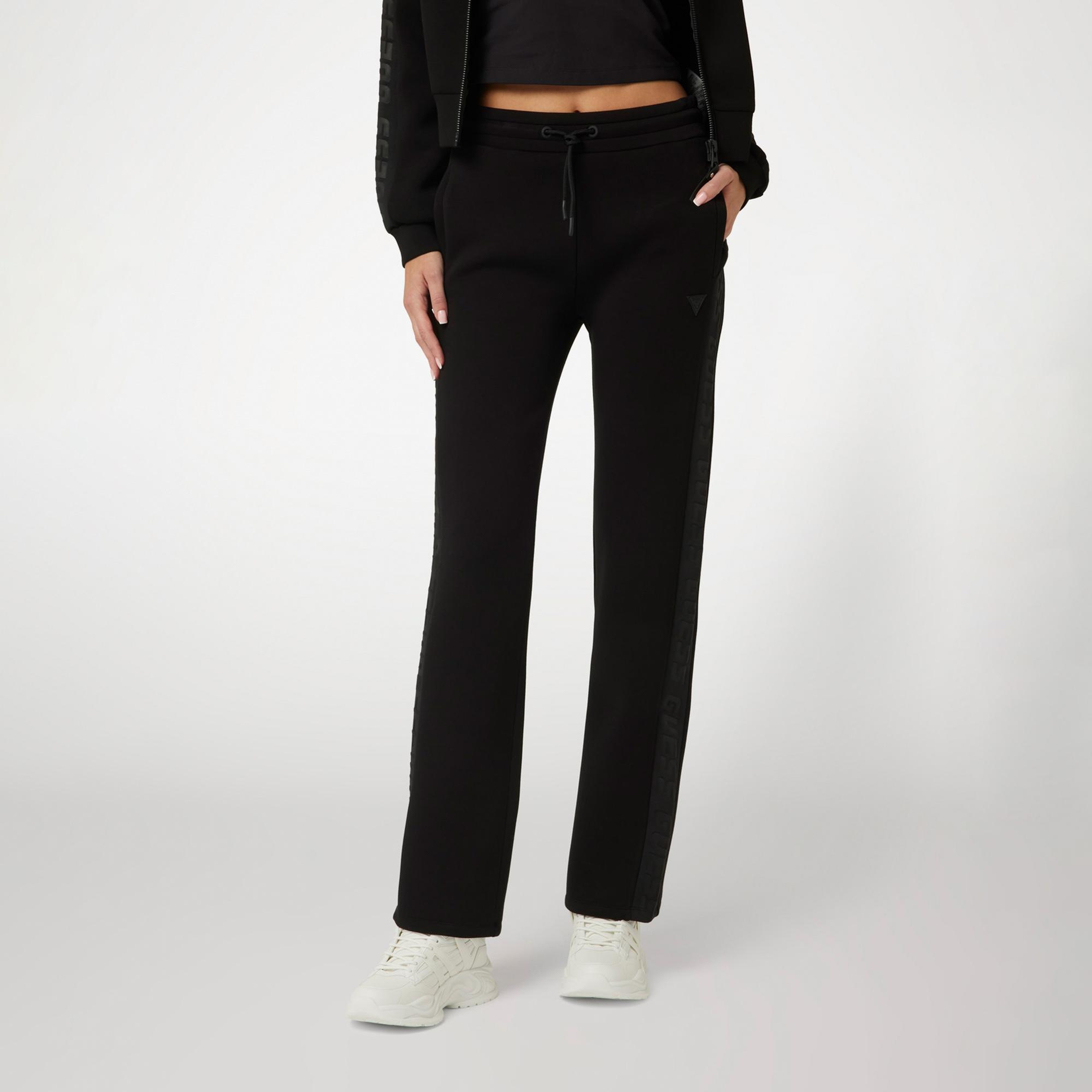 Guess Brenda Scubaaight Kadın Siyah Eşofman Altı