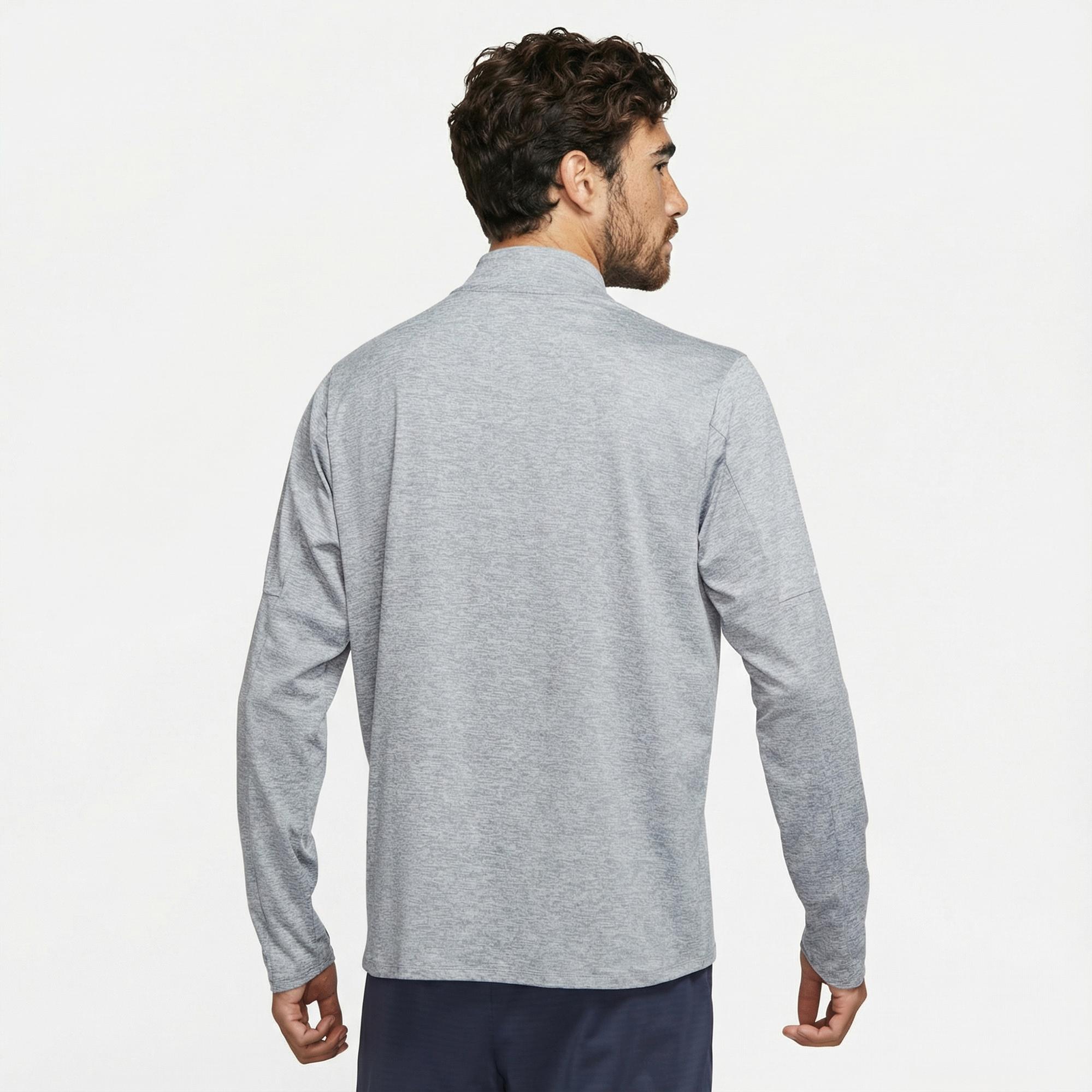 Nike Dri-Fit Element Erkek Gri Uzun Kollu T-Shirt