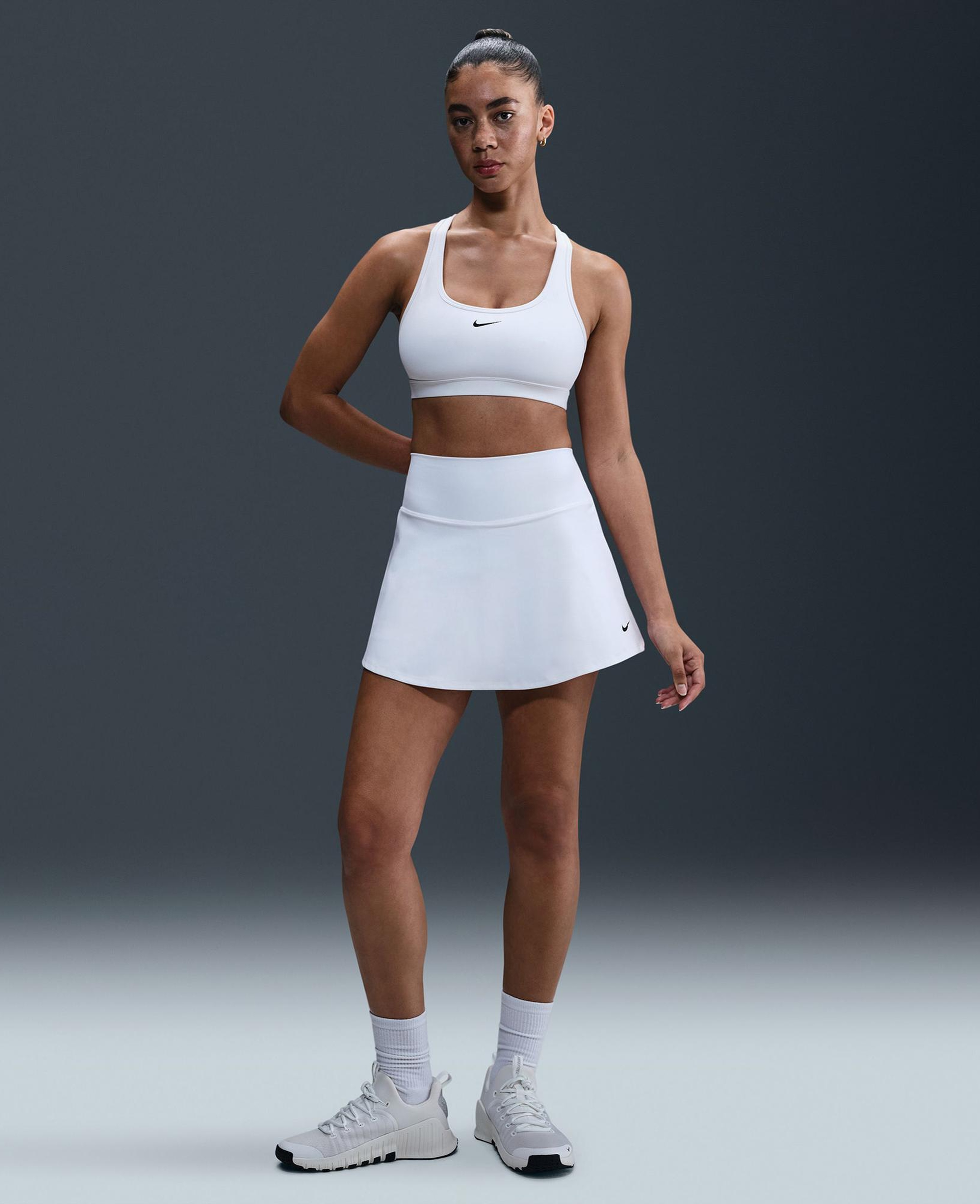 Nike One Dri-Fit Kadın Beyaz Etek