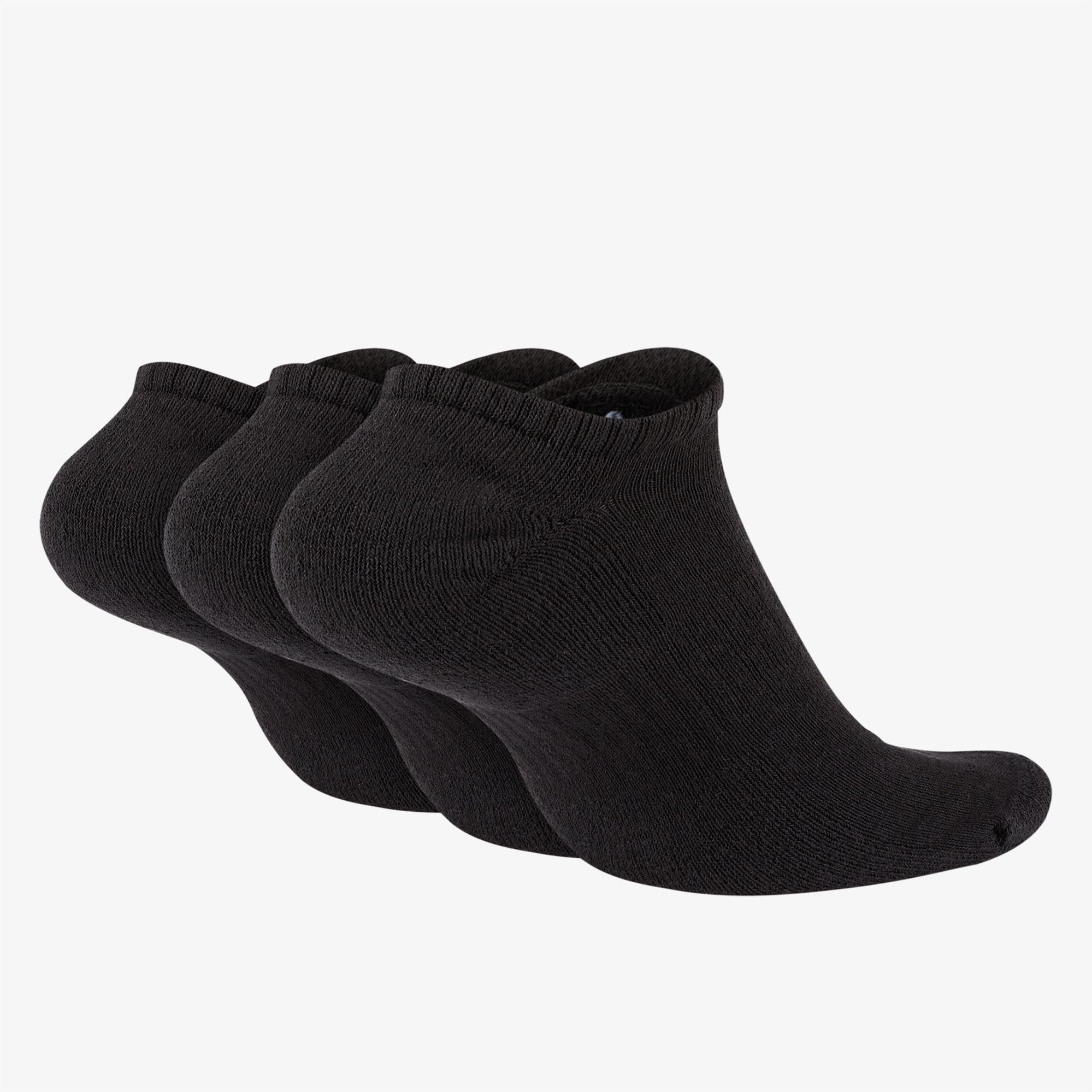 Nike U Everyday Cush Ns 3'lü Unisex Siyah Çorap