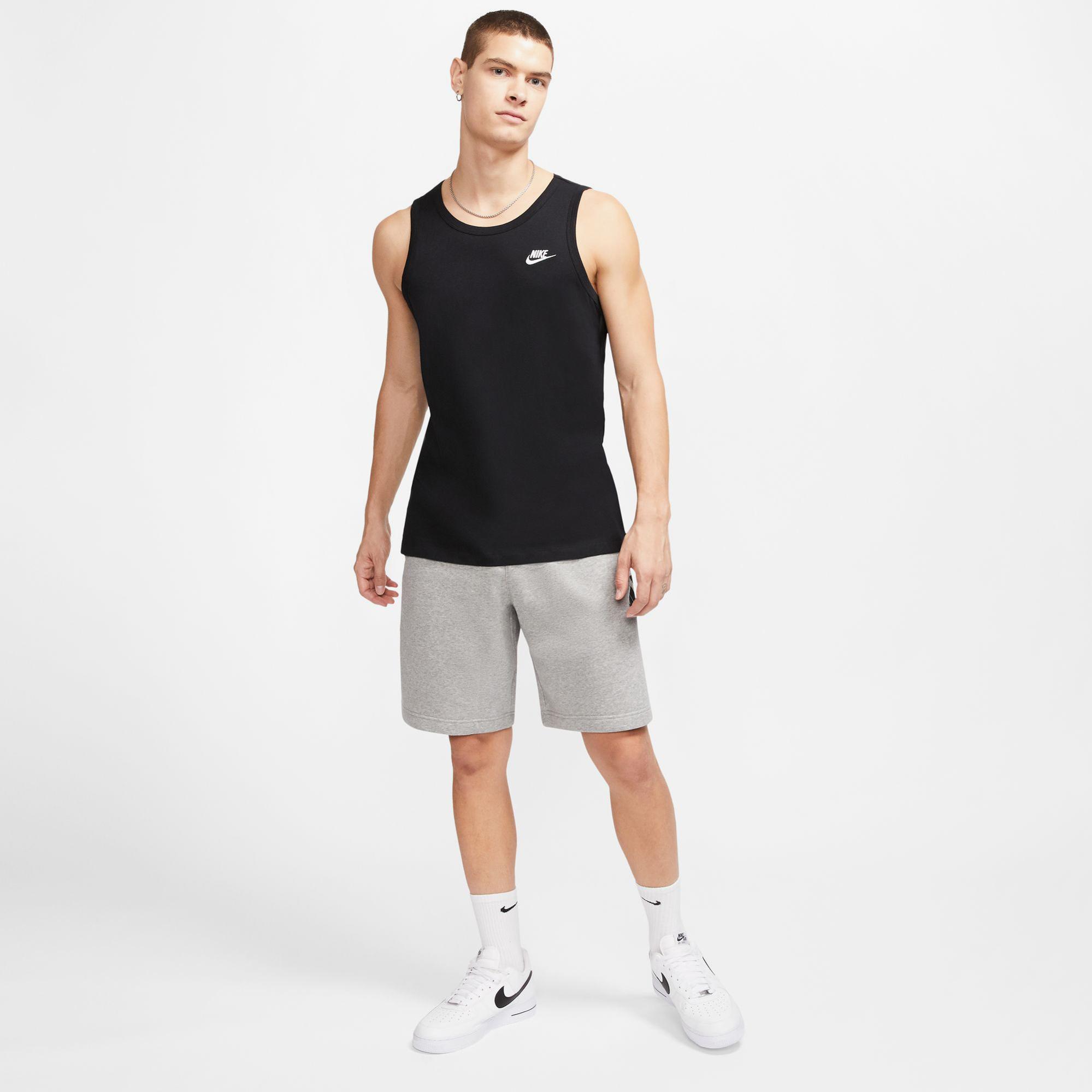 Nike Sportswear Club Erkek Siyah Kolsuz T-Shirt
