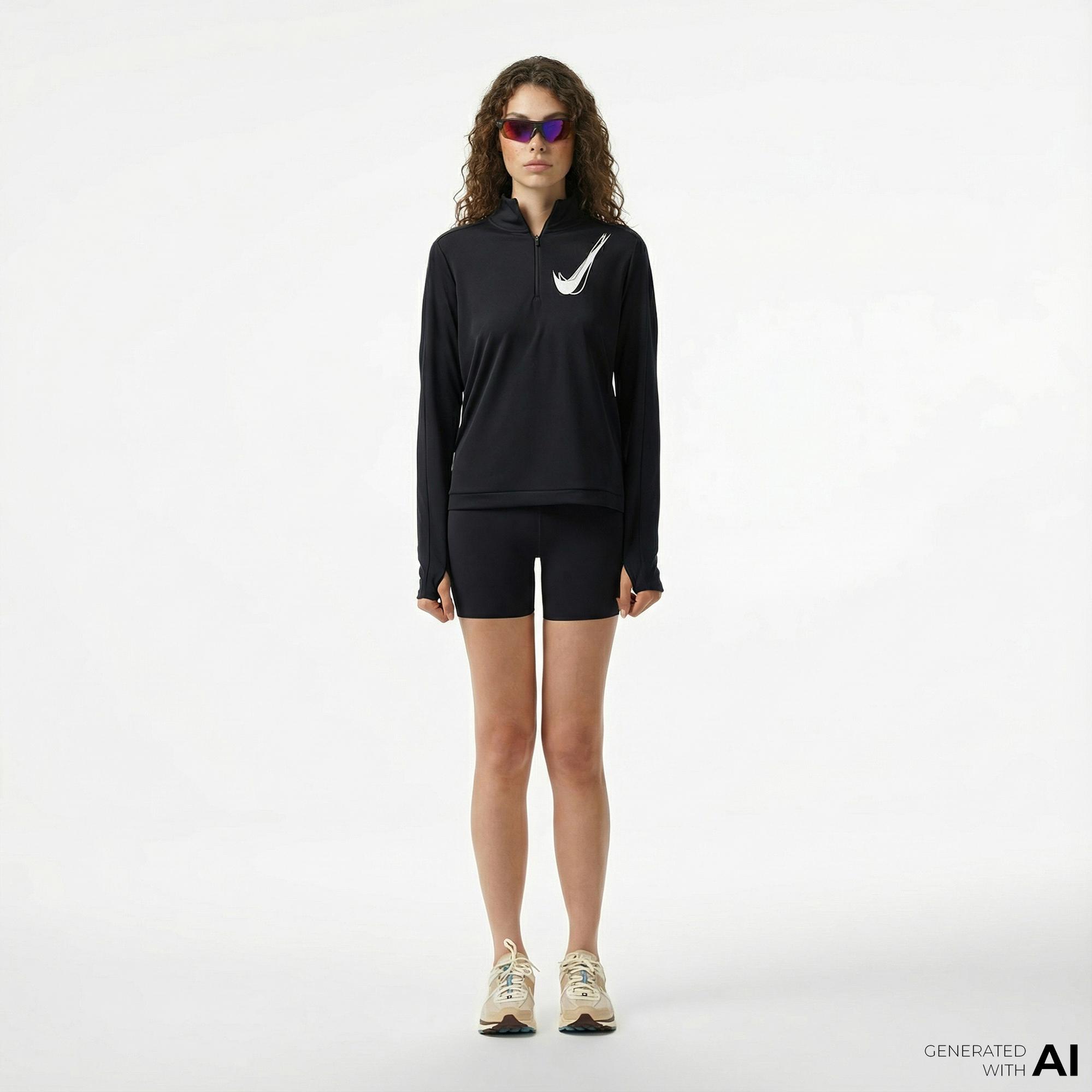 Nike Zenvy High Rise 13 cm Kadın Siyah Şort