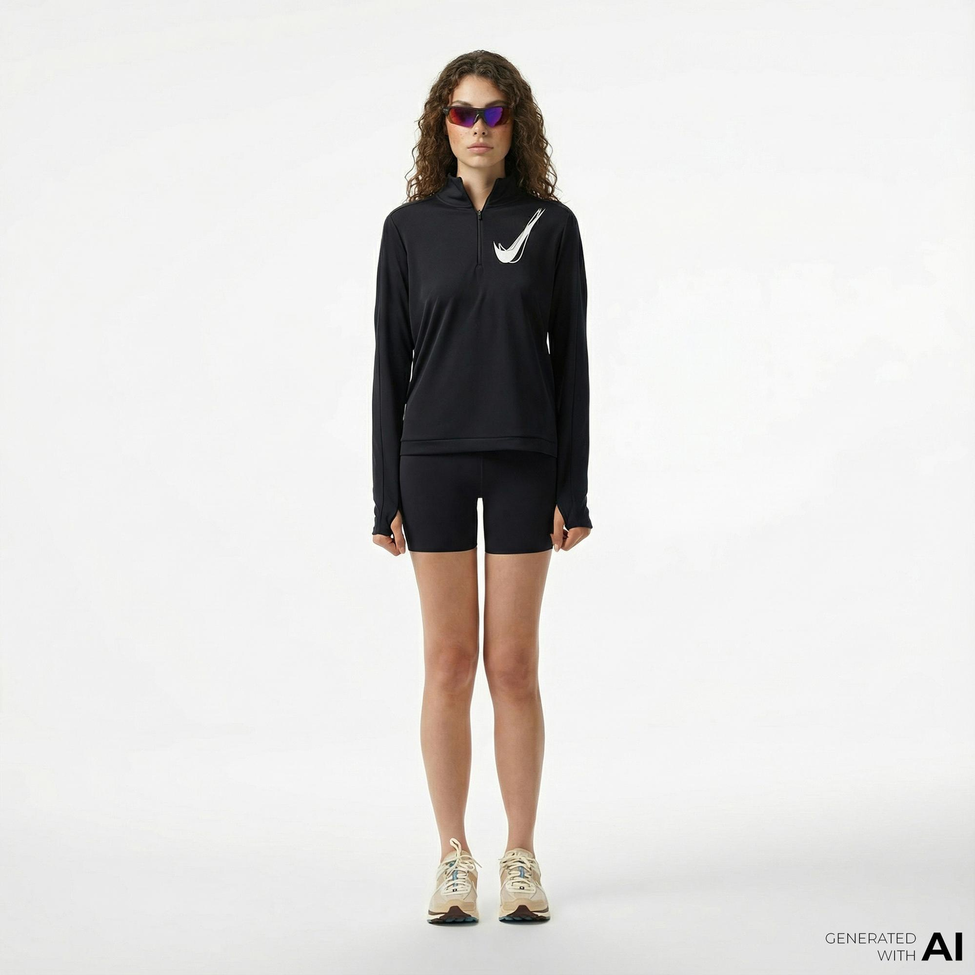 Nike Zenvy High Rise 13 cm Kadın Siyah Şort