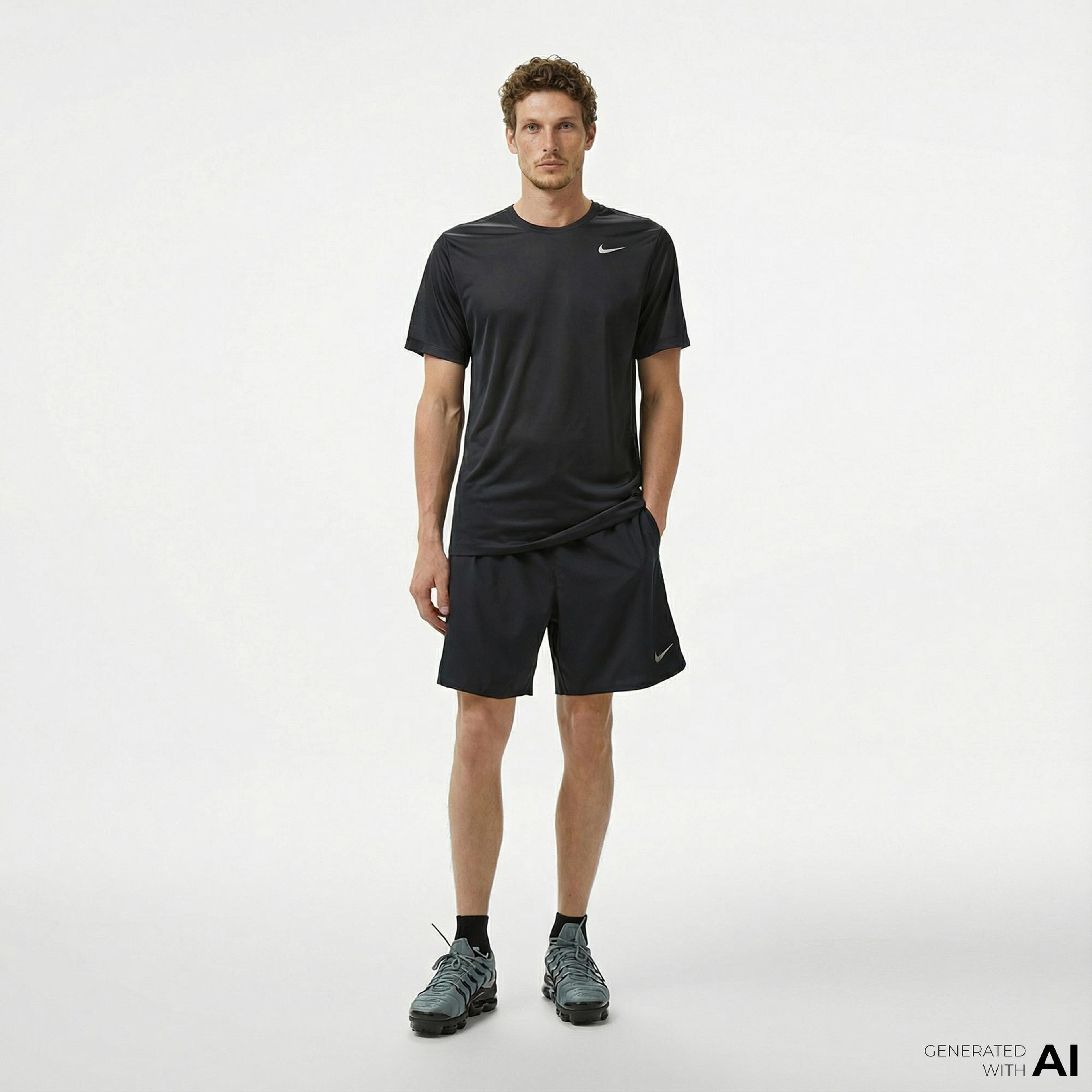 Nike Dri-Fit Challenger 18cm Erkek Siyah Şort