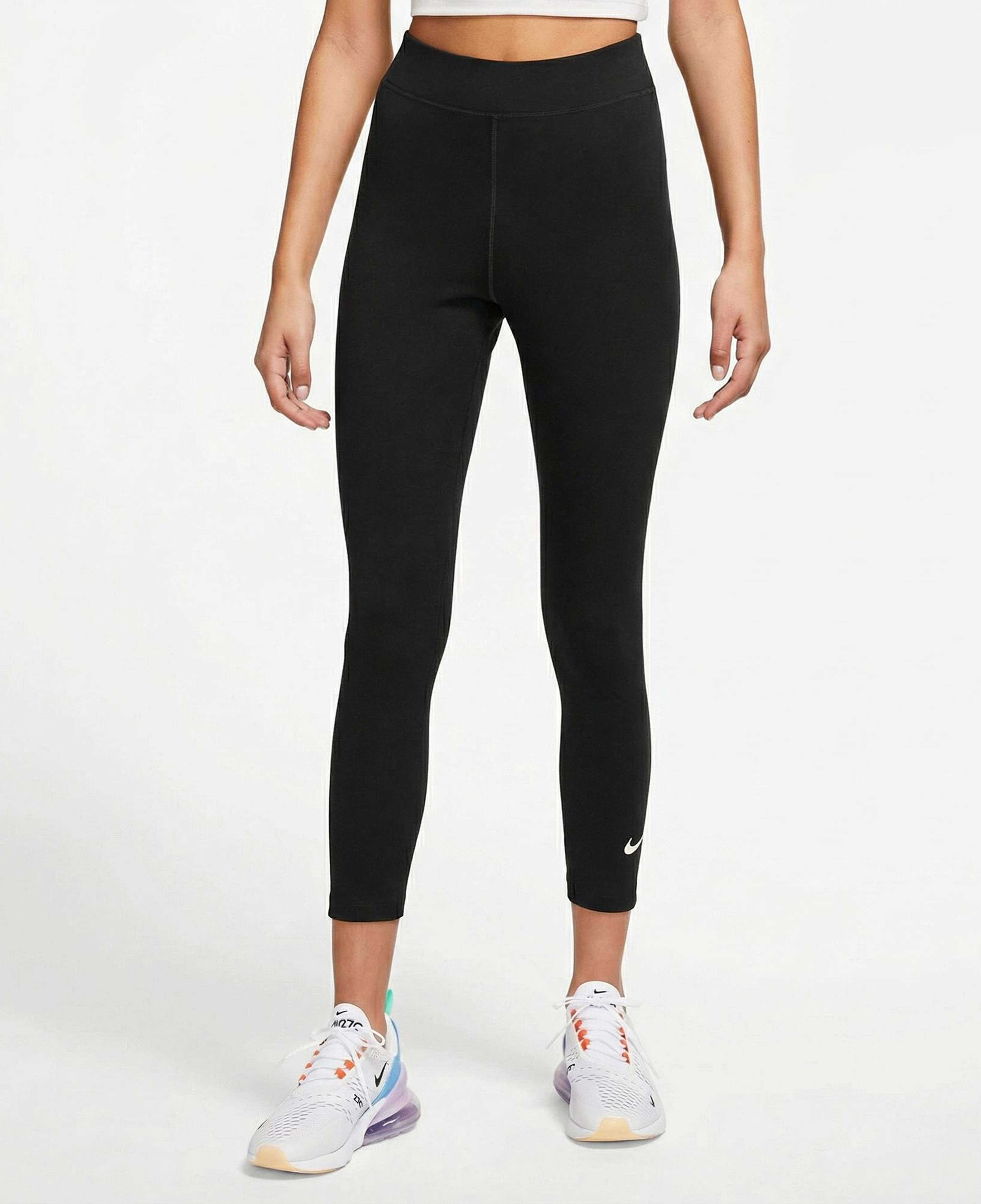 Nike Sportswear Classic High Rise 7/8 Kadın Siyah Tayt