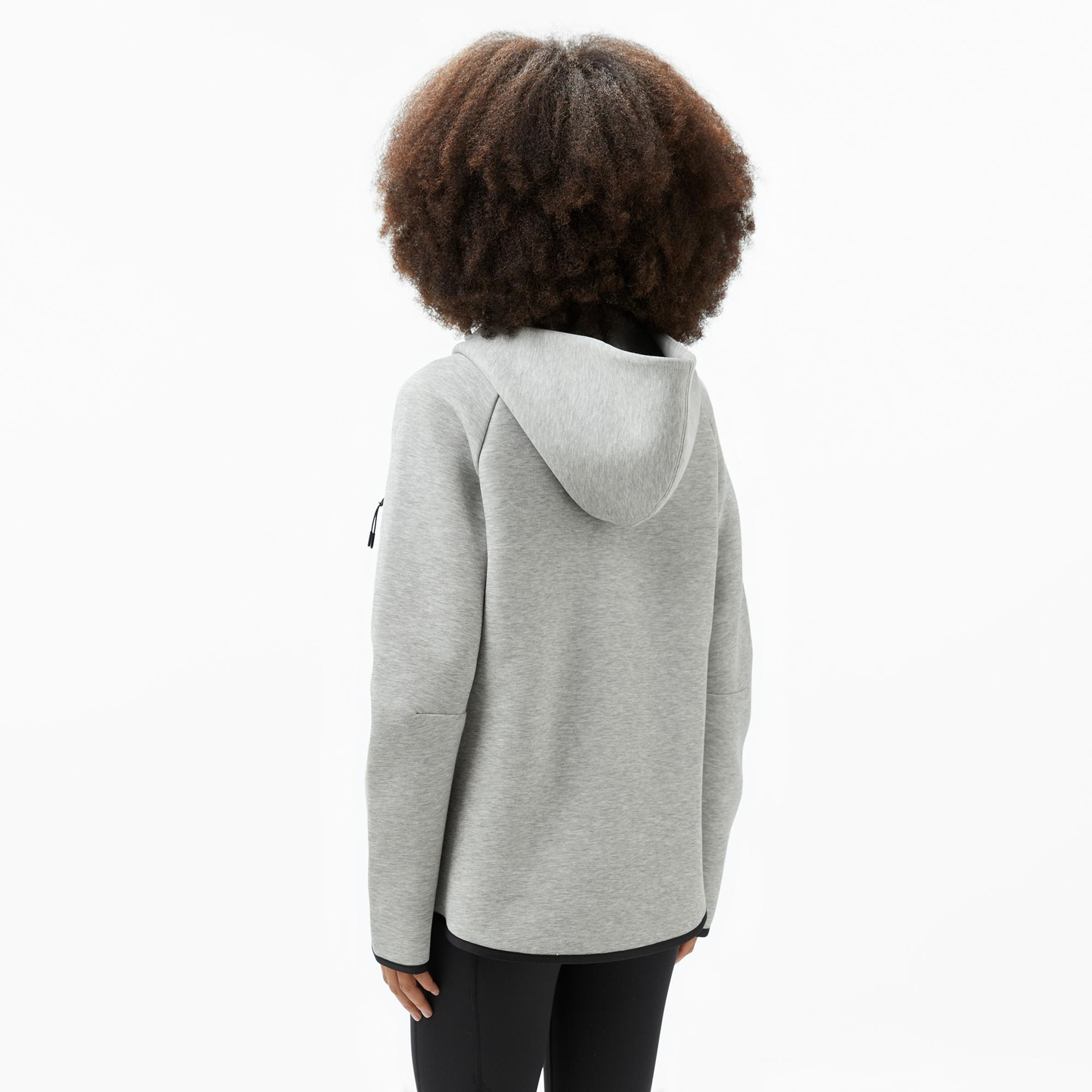 Nike Sportswear Tech Fleece Windrunner Kadın Gri Eşofman Üstü