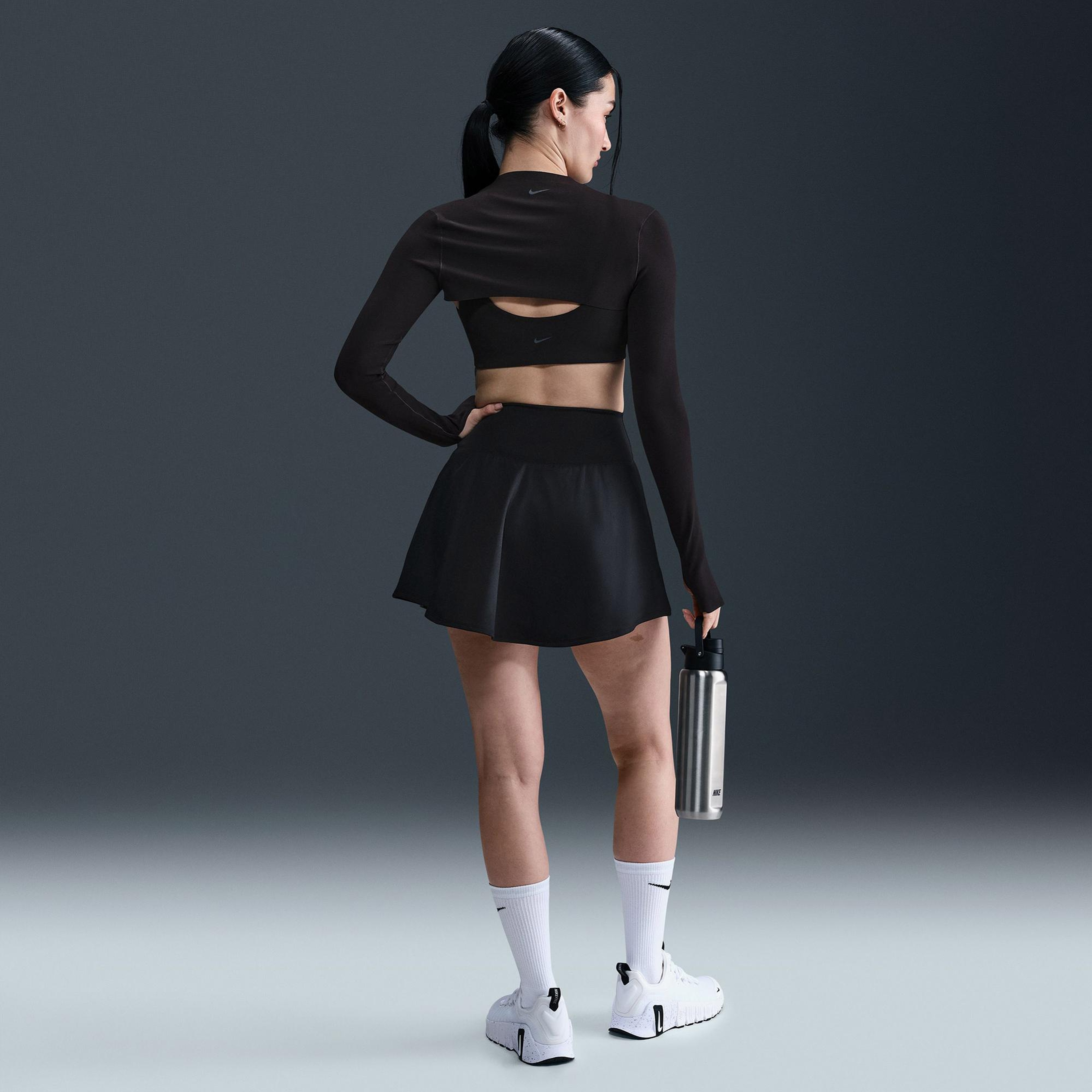 Nike One Dri-Fit Kadın Siyah Etek