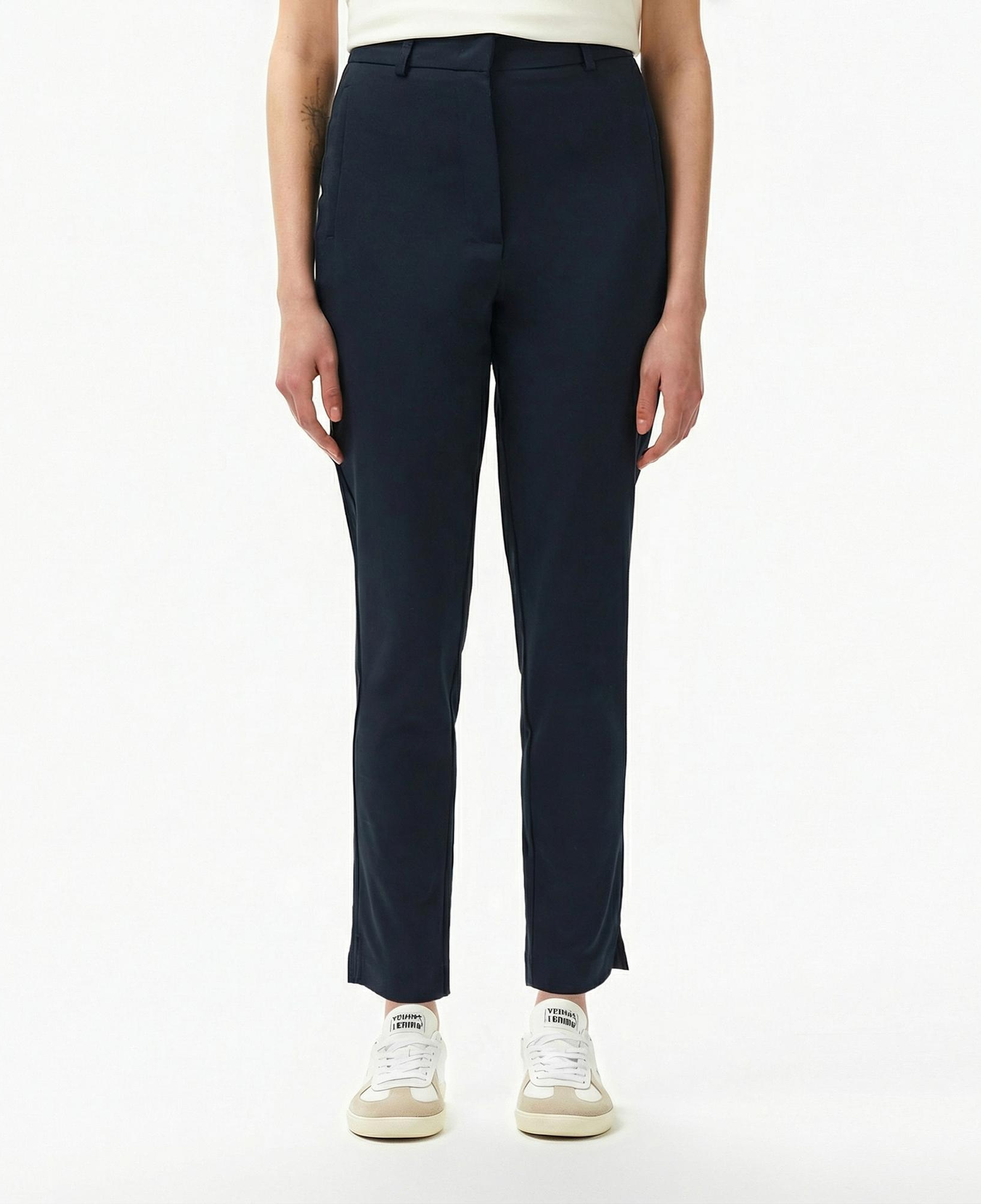Lacoste Kadın Regular Fit Lacivert Pantolon
