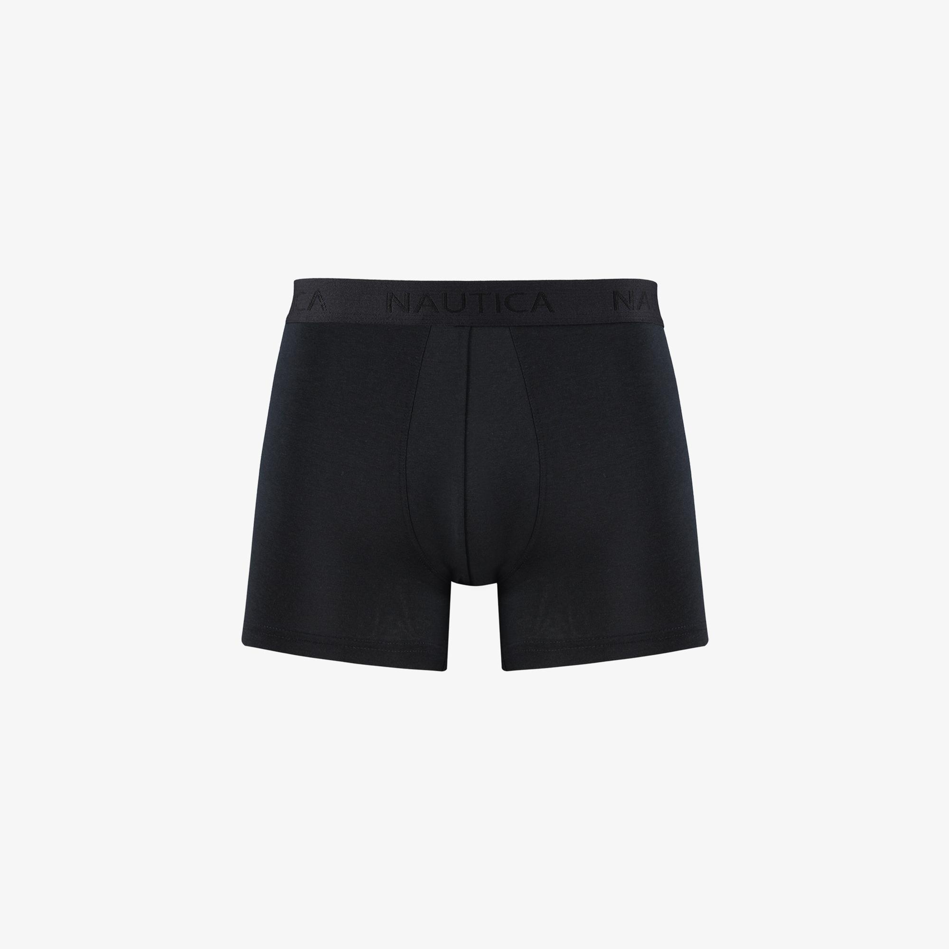 Nautica Erkek Siyah Standart Fit 3'lü Boxer