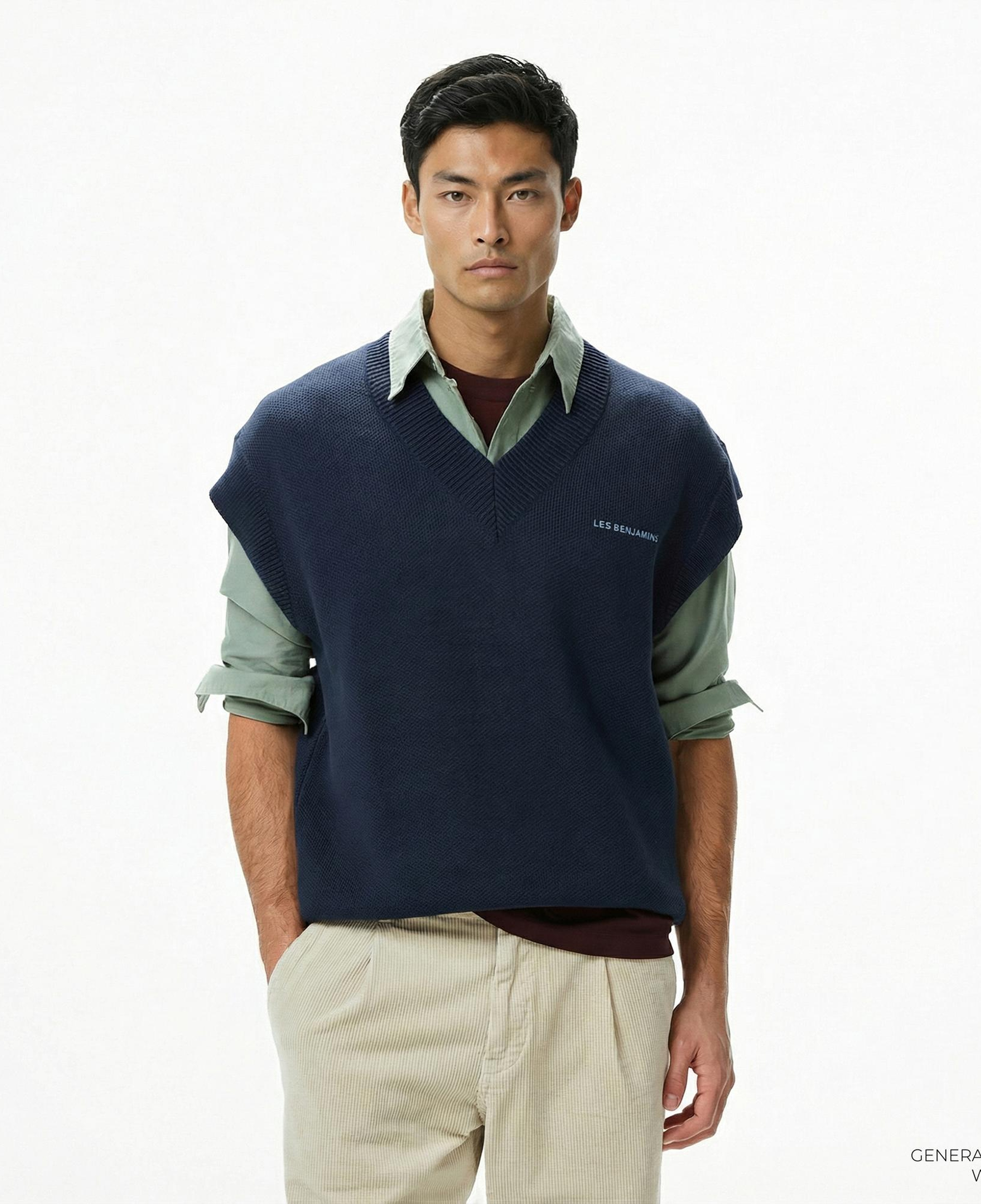 Les Benjamins 309 Erkek Lacivert Yelek