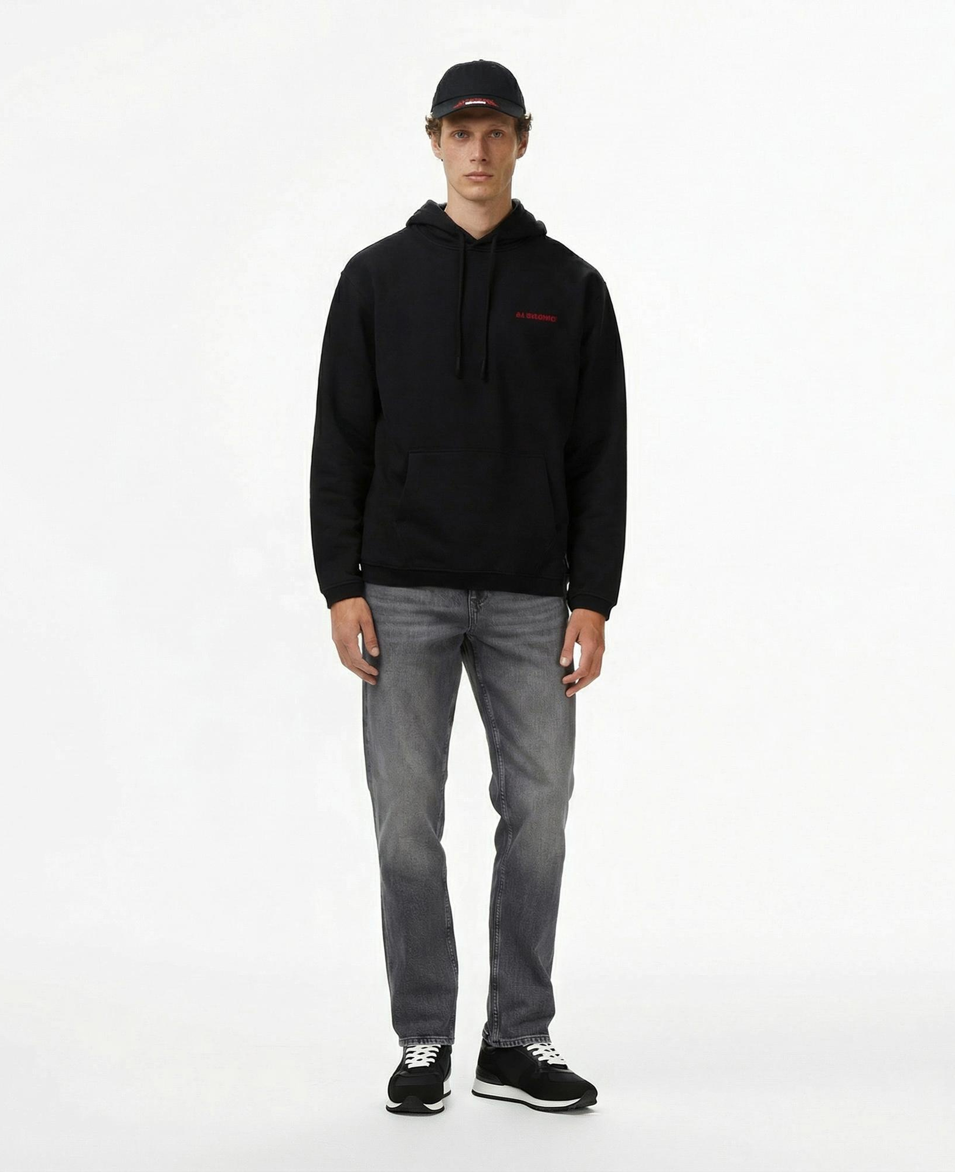 Les Benjamins 019 Erkek Siyah Sweatshirt