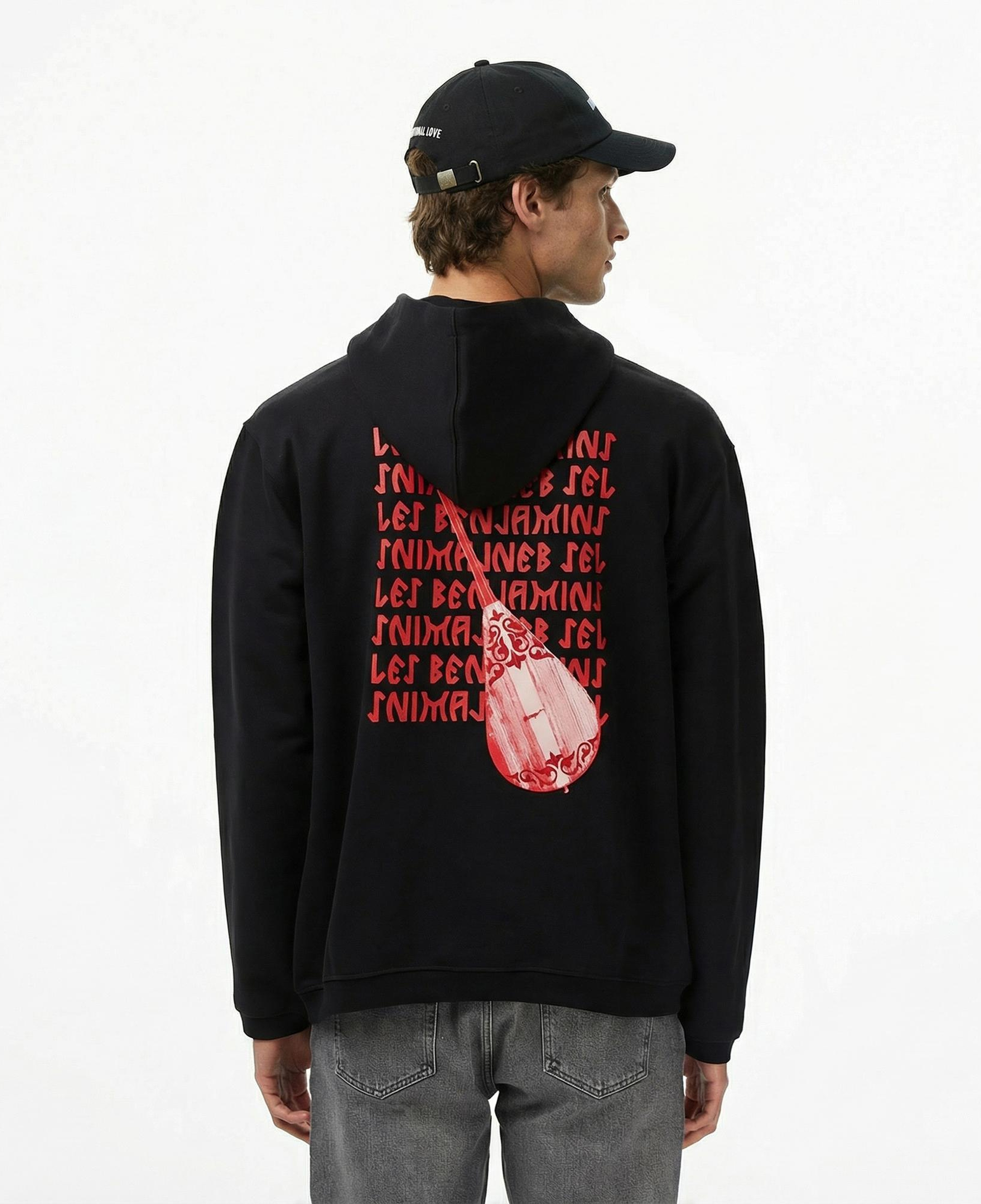 Les Benjamins 019 Erkek Siyah Sweatshirt